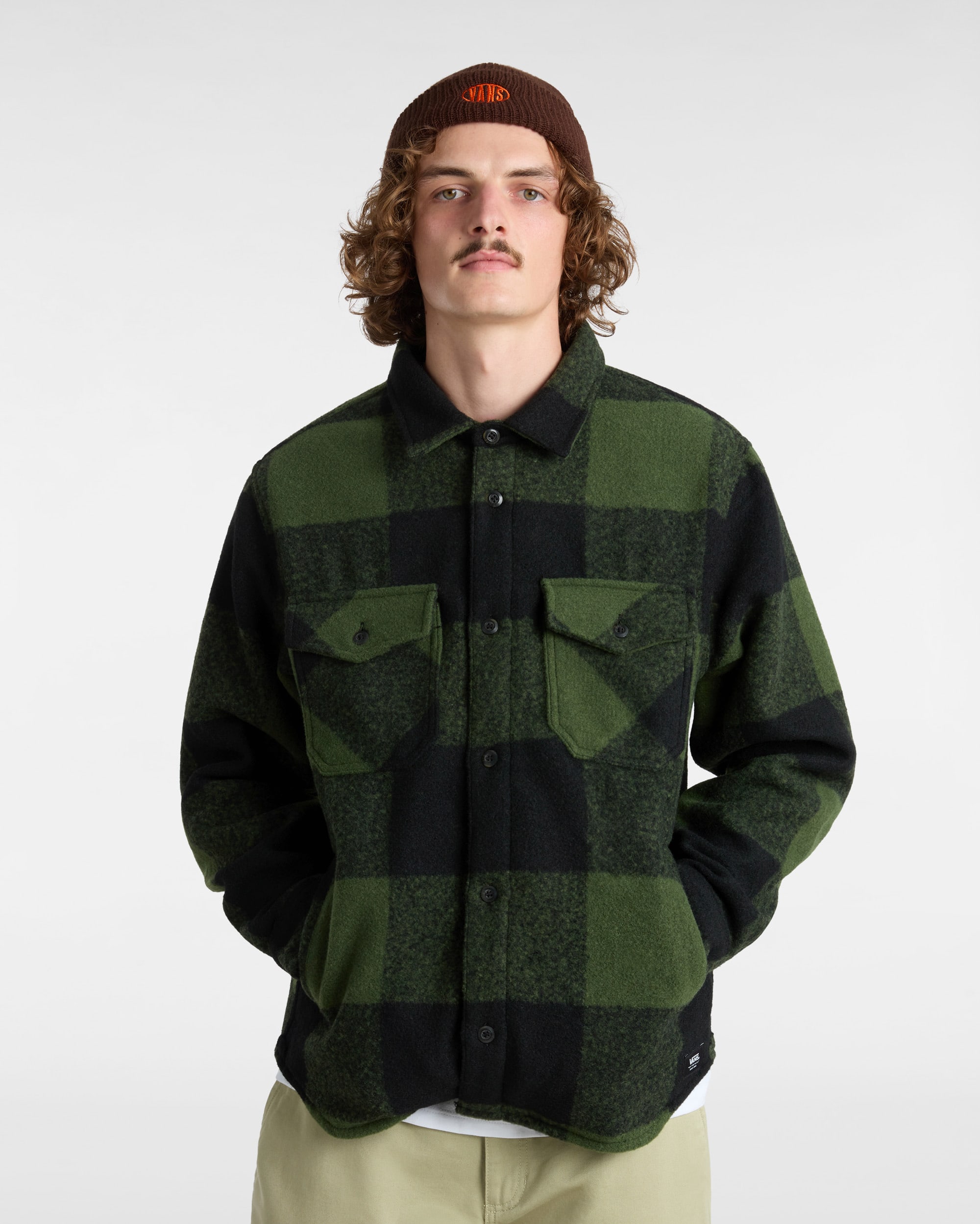 Denby Fuzzy Shacket VANS Black ALT2