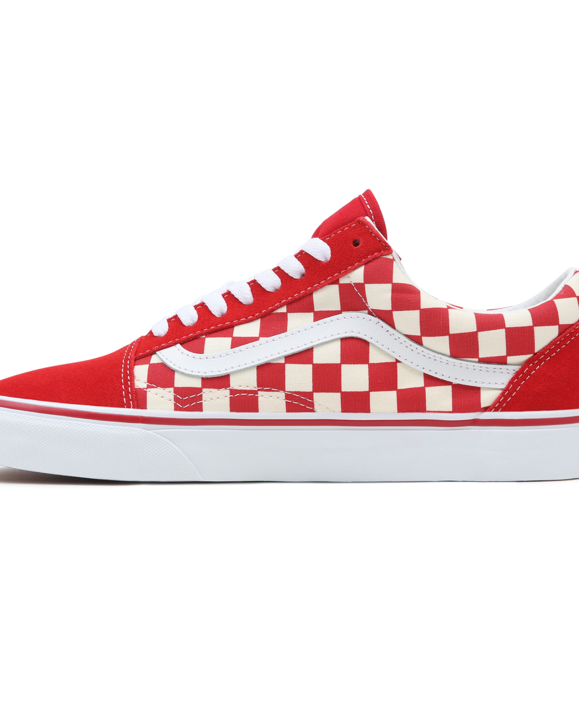 Chaussures Checkerboard Old Skool VANS Rouge ALT4