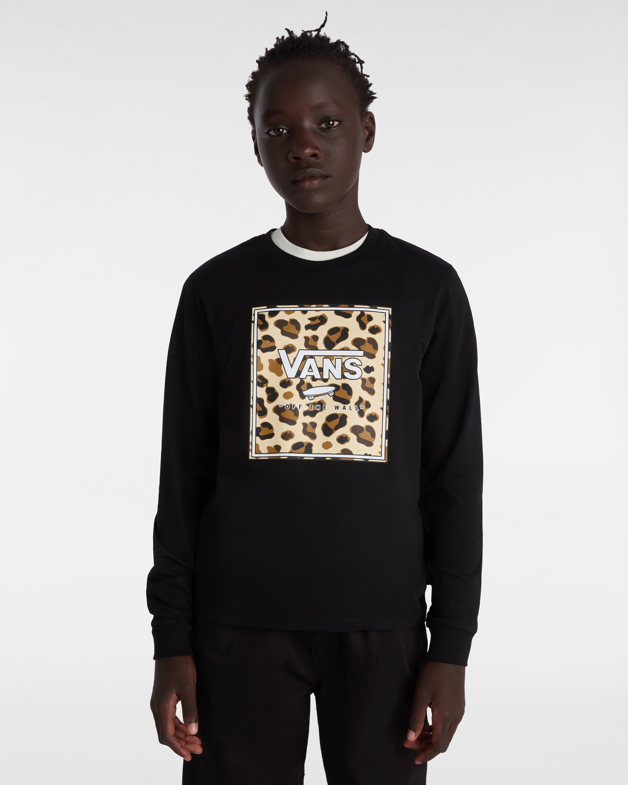 Girls Felidae Long Sleeve TShirt 814 years VANS Black ALT2