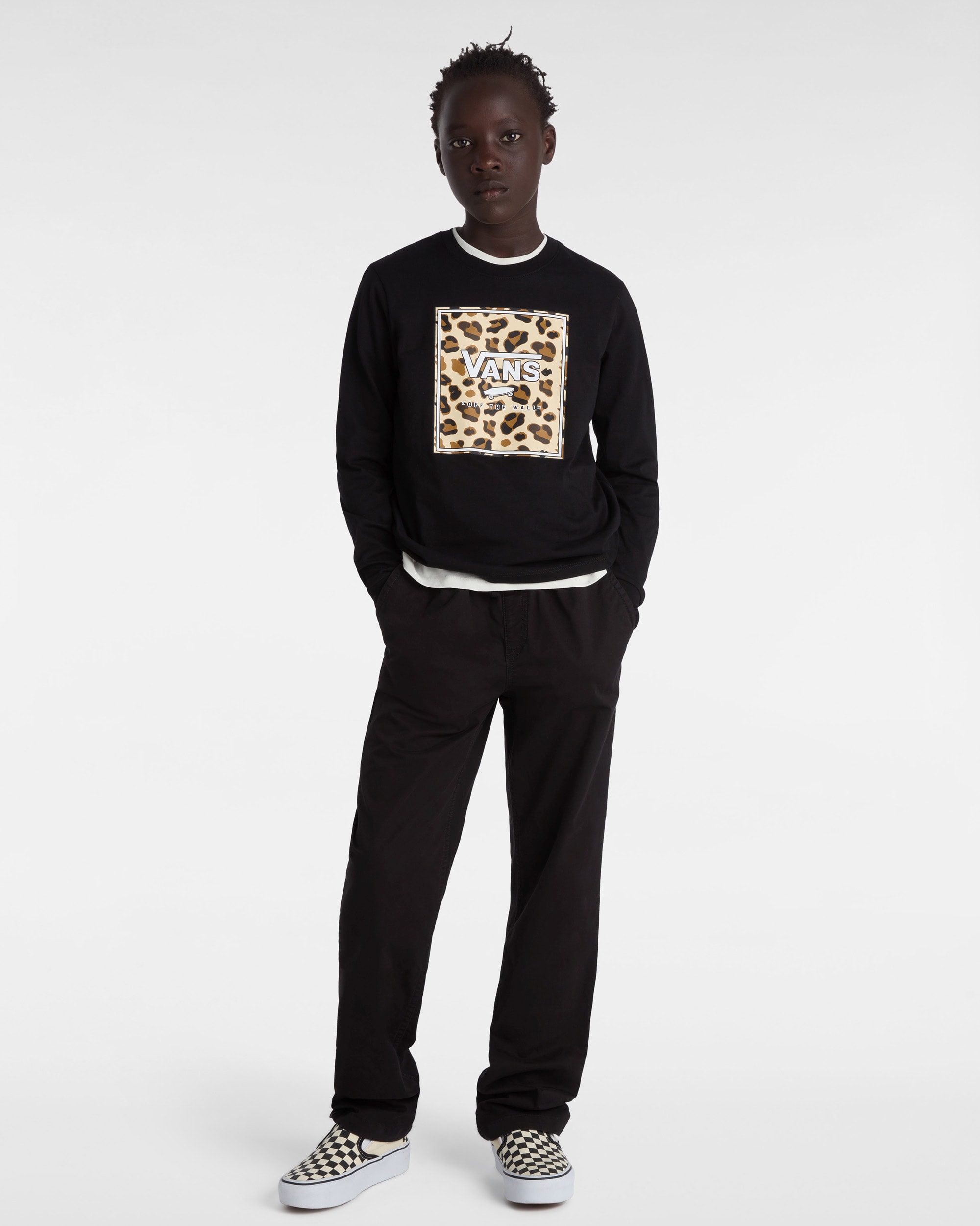 Girls Felidae Long Sleeve TShirt 814 years VANS Black ALT5