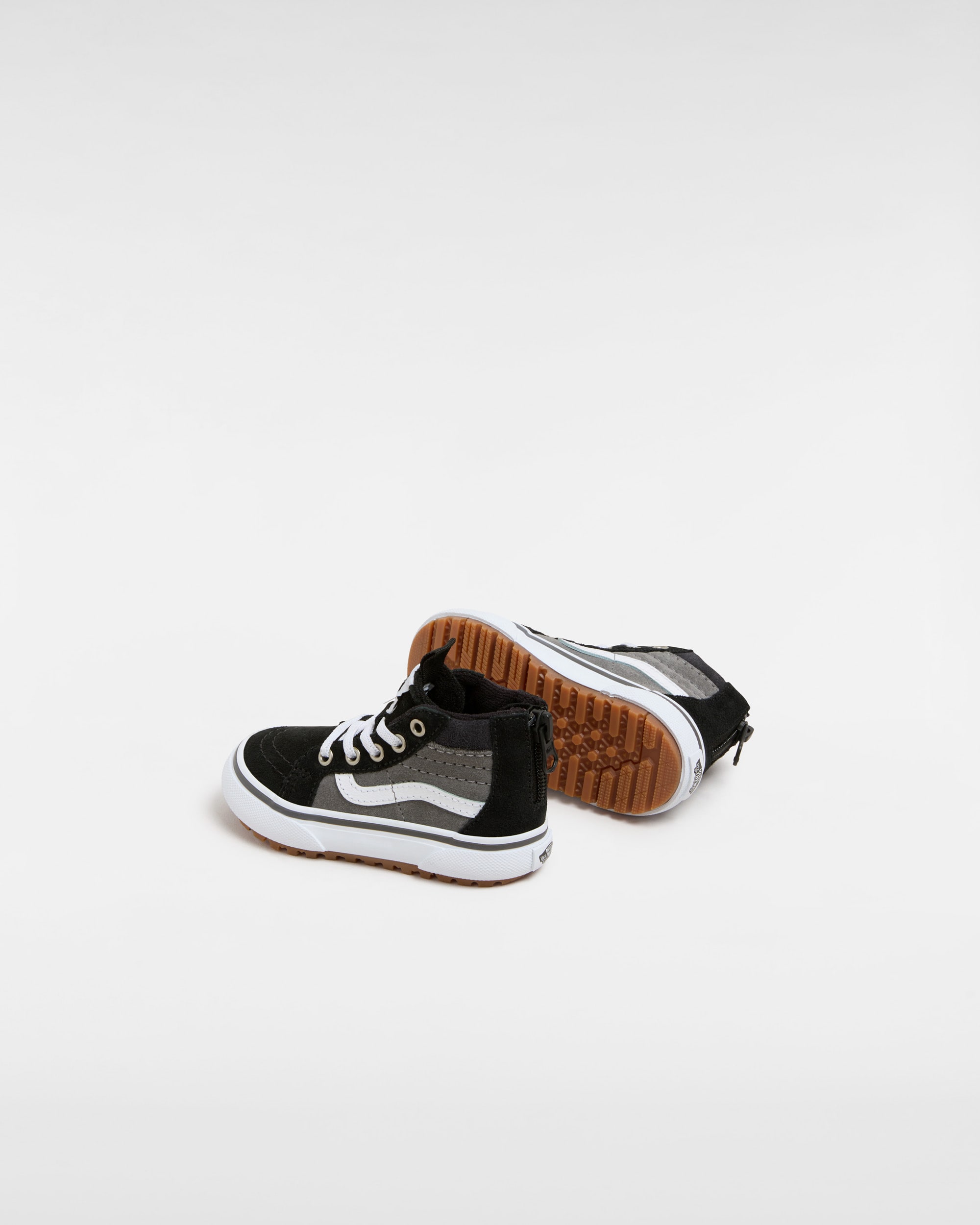 Chaussures MTE Sk8Hi Zip Bb 14 ans VANS NoirGris ALT2