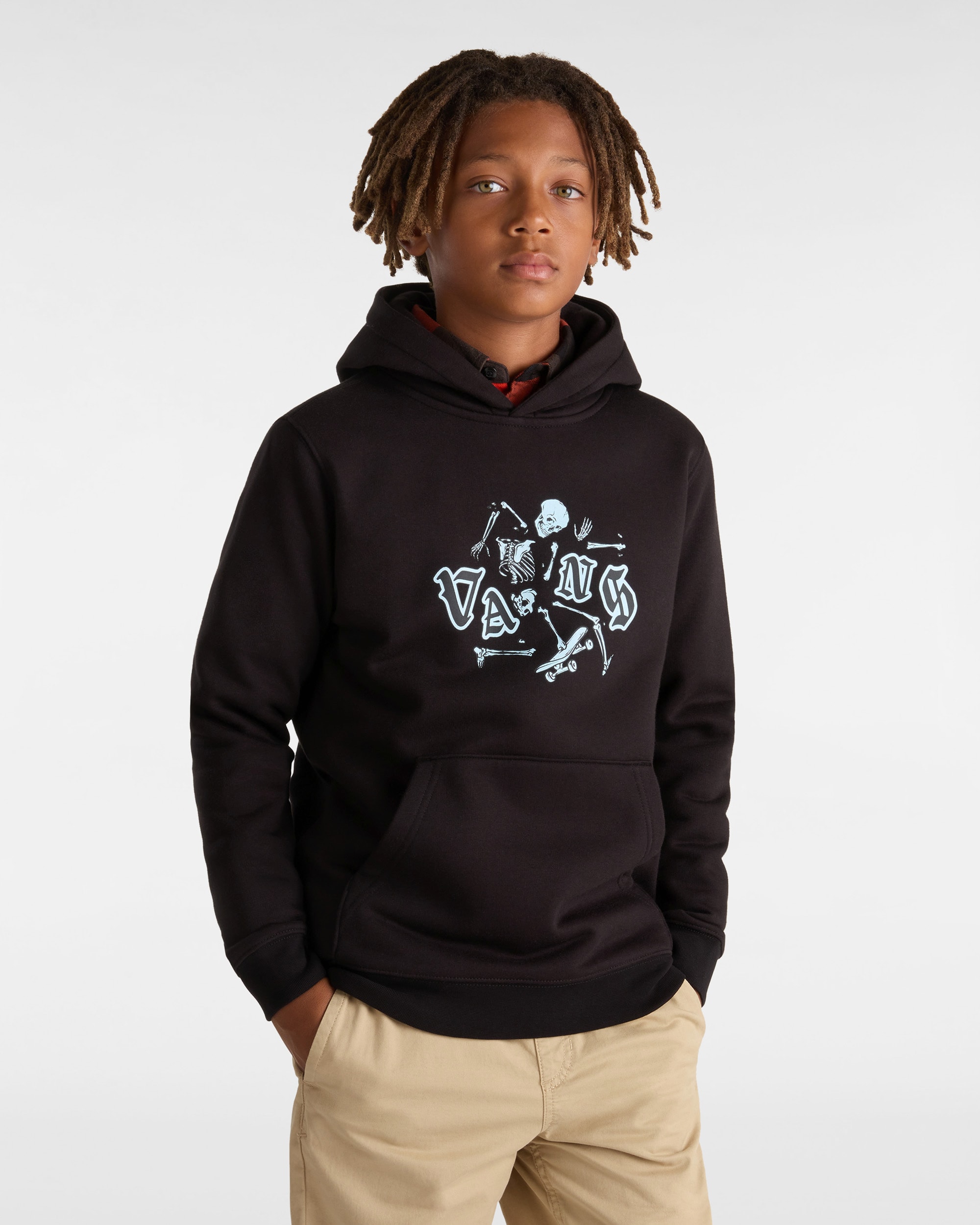 Felpa con cappuccio Bambinoa Shattered 814 anni VANS Nero ALT2