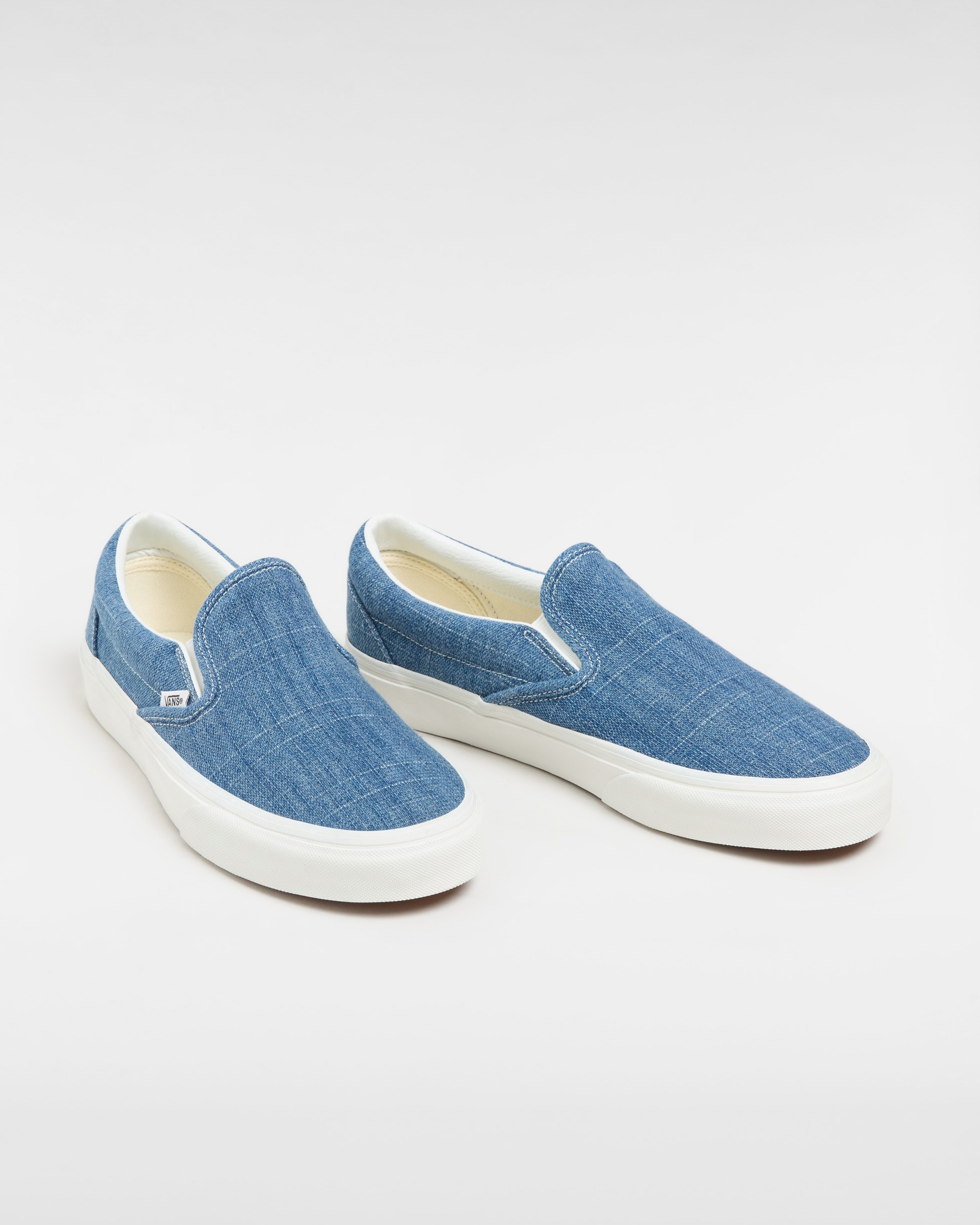 Chaussures en lin Classic SlipOn Summer VANS Bleu ALT1