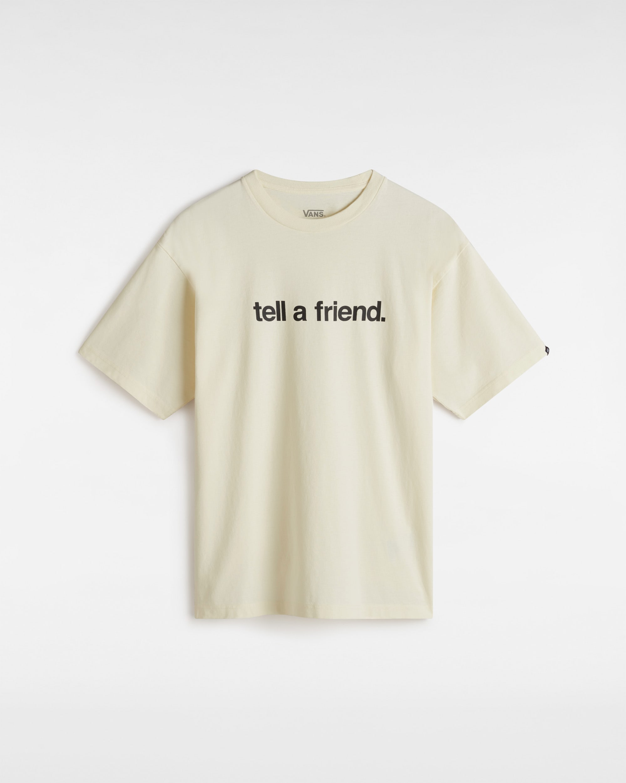 Tshirt Tell a Friend VANS Beige HERO