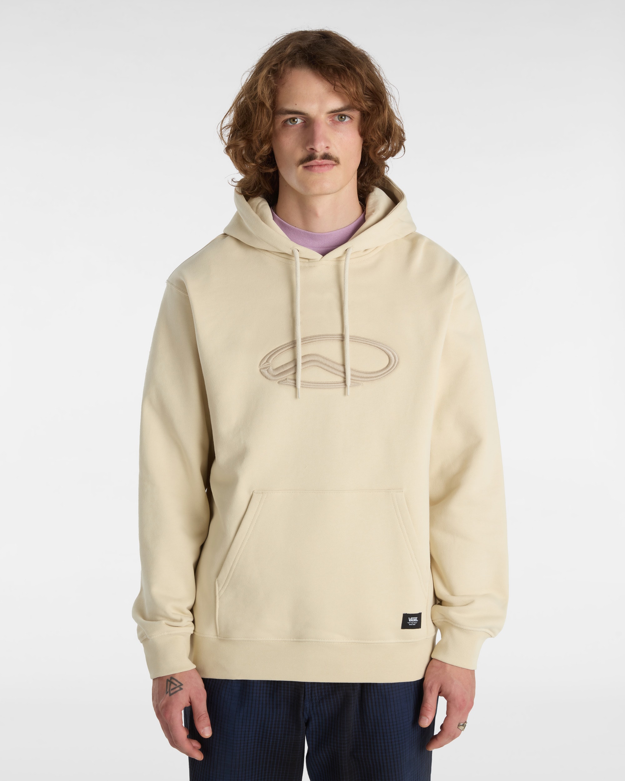 Vans Oval Loose Pullover Hoodie VANS Beige ALT2