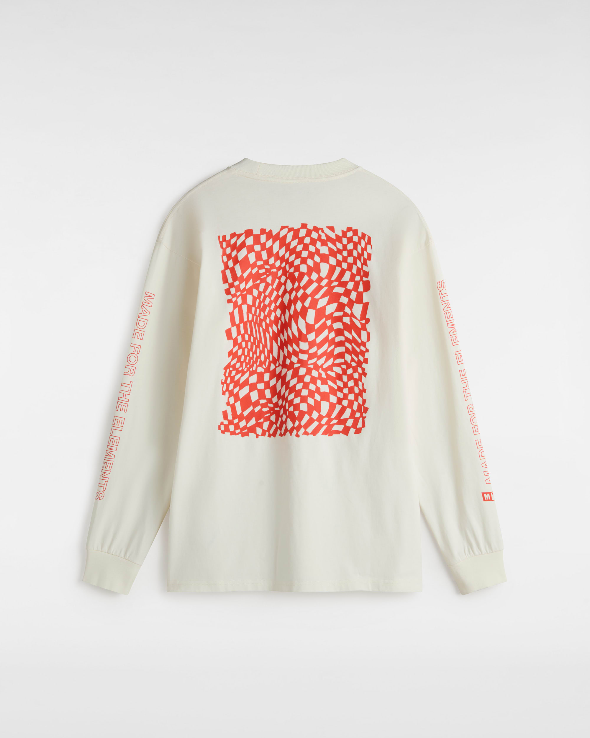 Maglietta a maniche lunghe MTE Logo Warp Check VANS Bianco ALT1