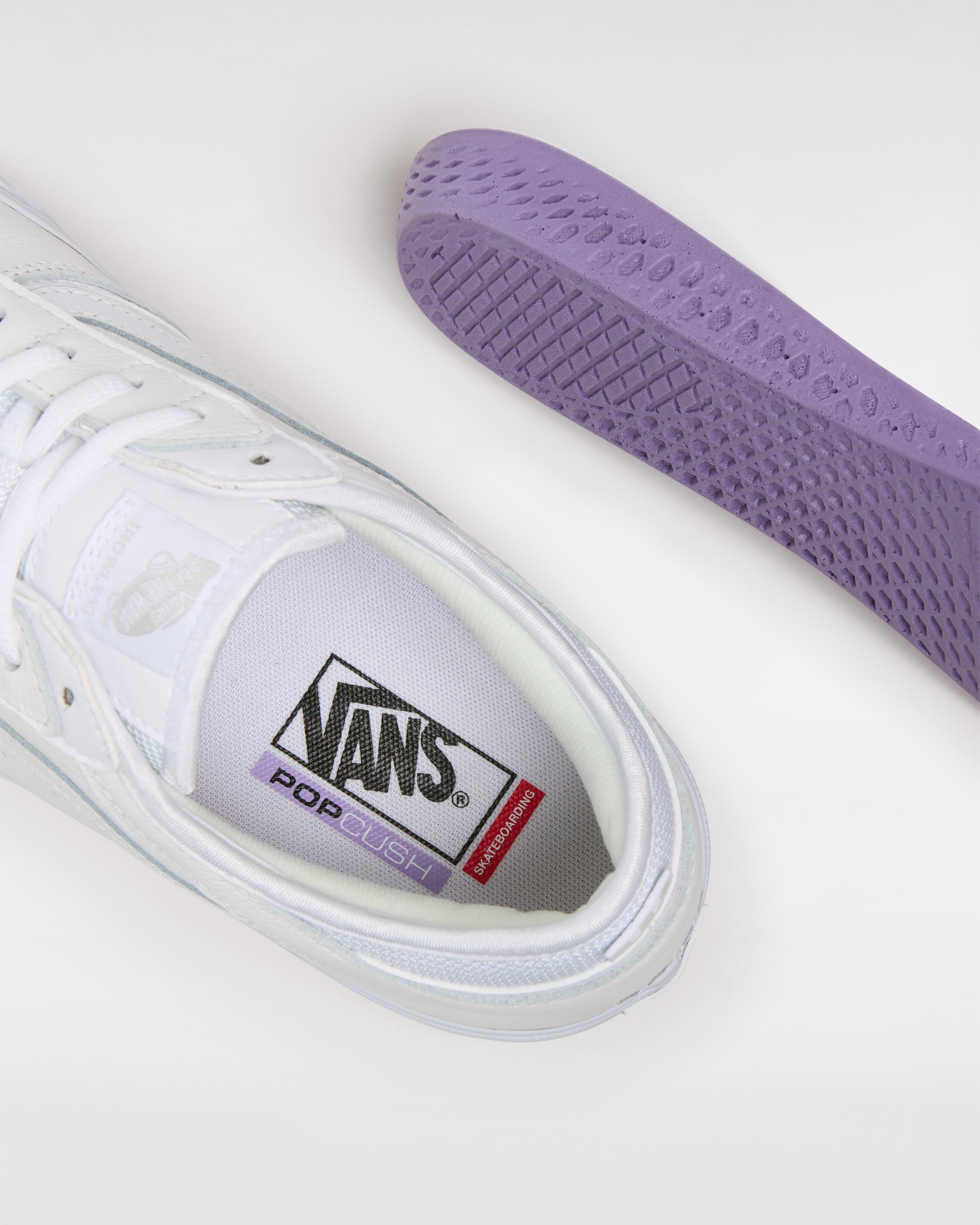 Chaussures en cuir Rowley Skate VANS Blanc ALT6