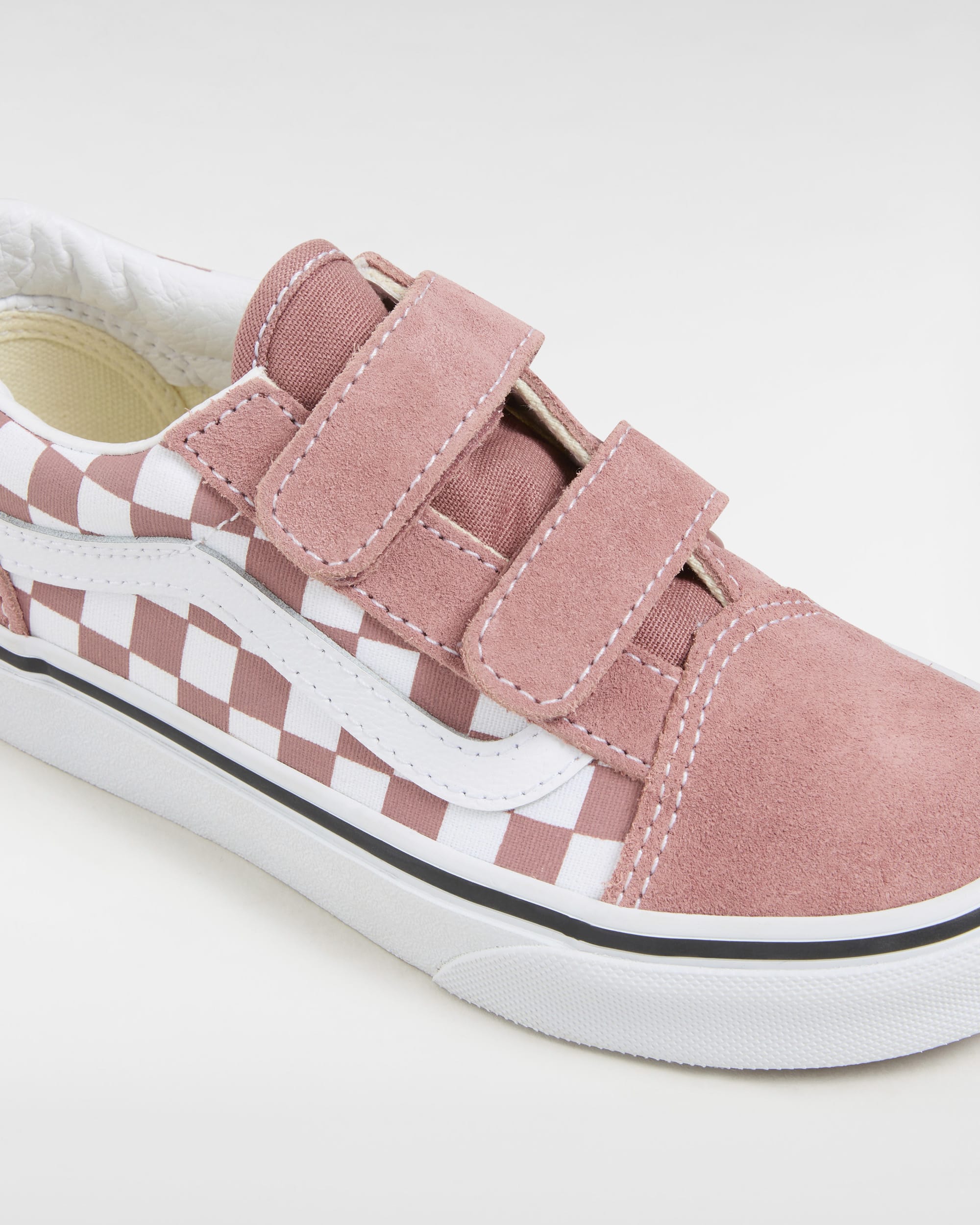Kinder Old Skool V Checkerboard Schuhe 48 Jahre VANS Rosa ALT3