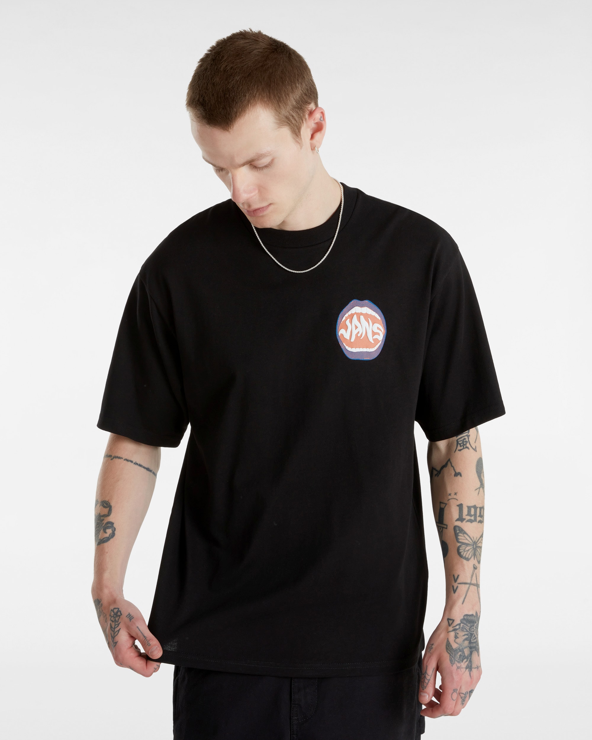 Lssiges Open Mouth TShirt VANS Schwarz ALT2