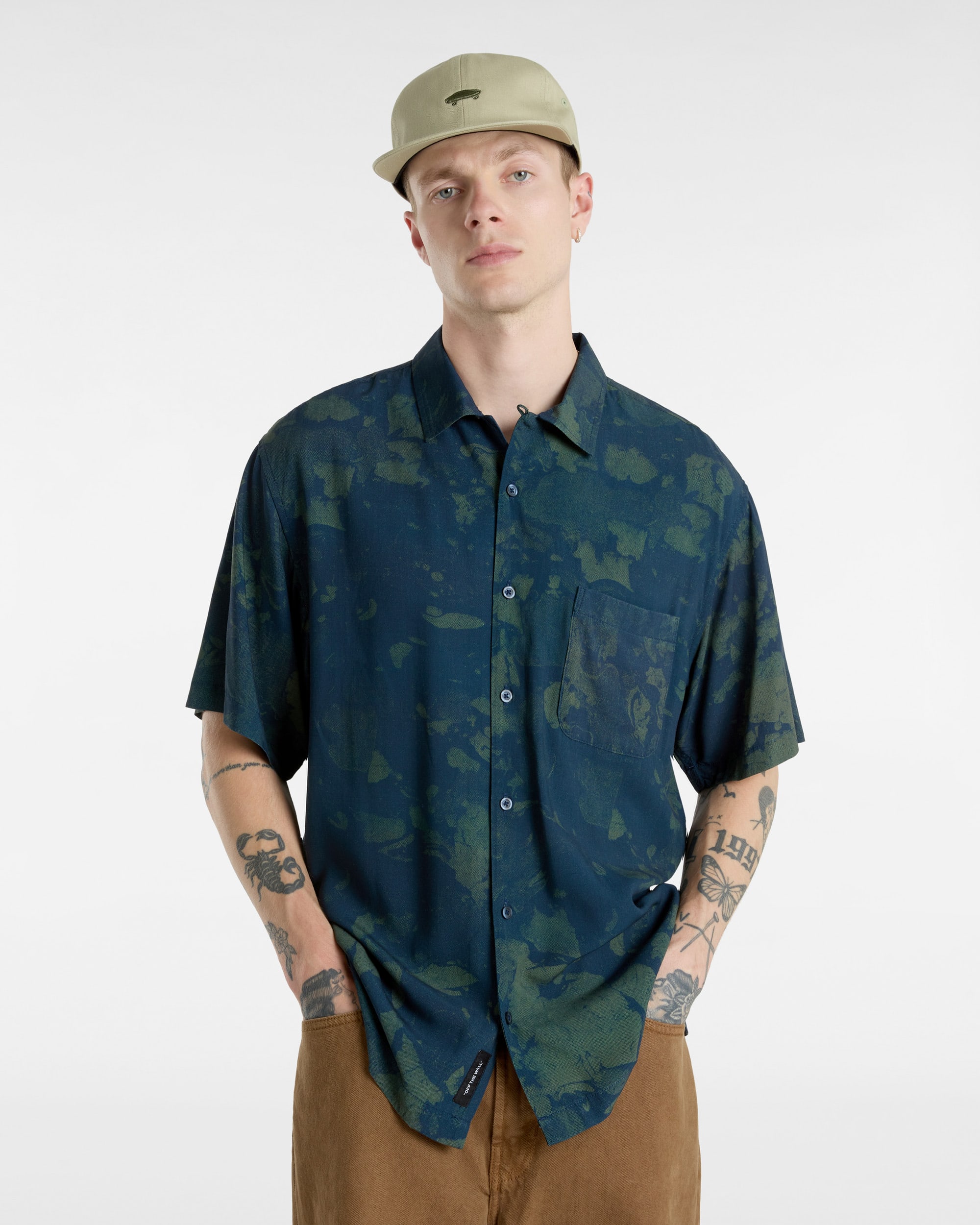 Chemise tisse Vans Camp Loose Collar VANS Bleu ALT2