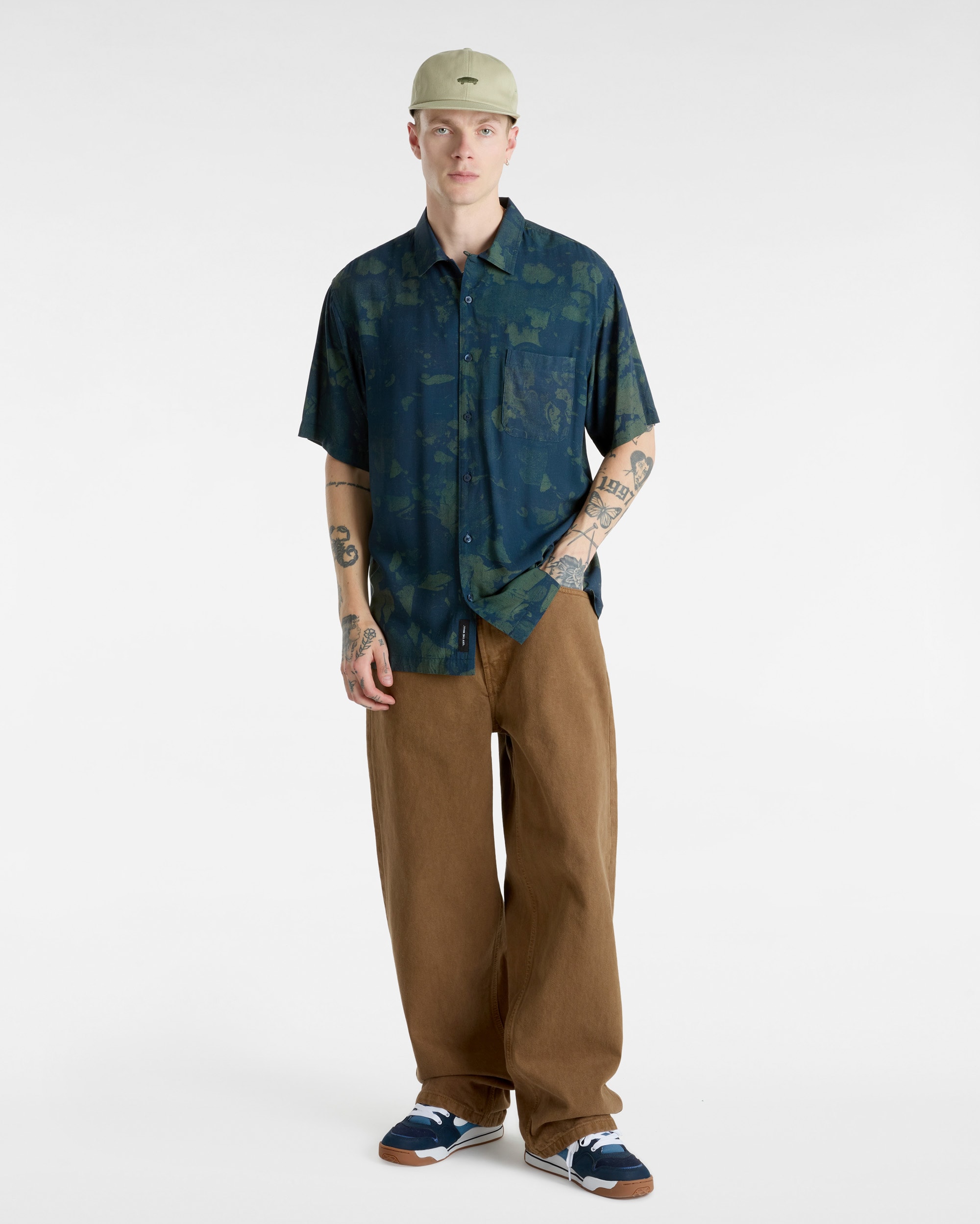 Chemise tisse Vans Camp Loose Collar VANS Bleu ALT4