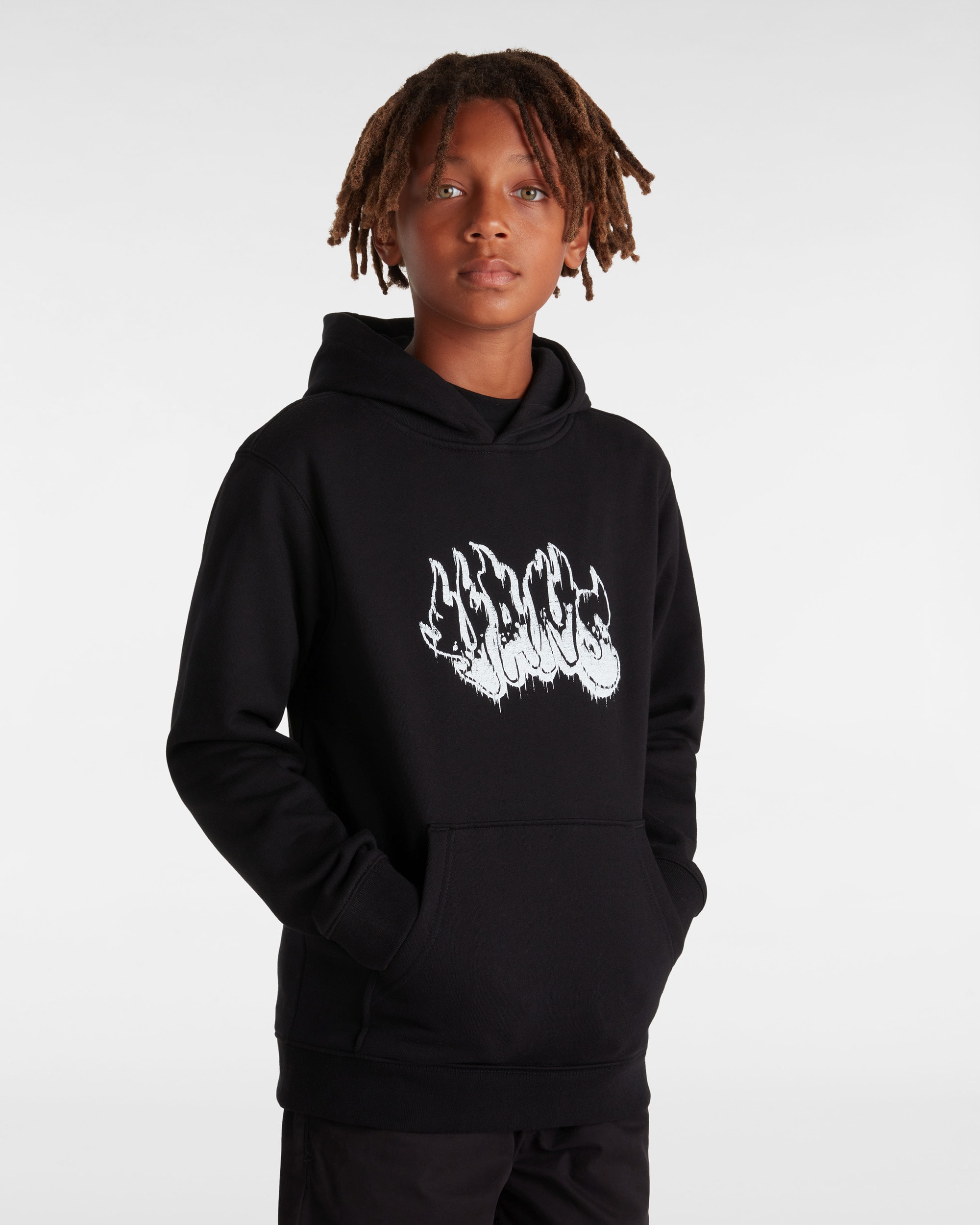 Kinder Burnout Pullover Hoodie 814 Jahre VANS Schwarz ALT2