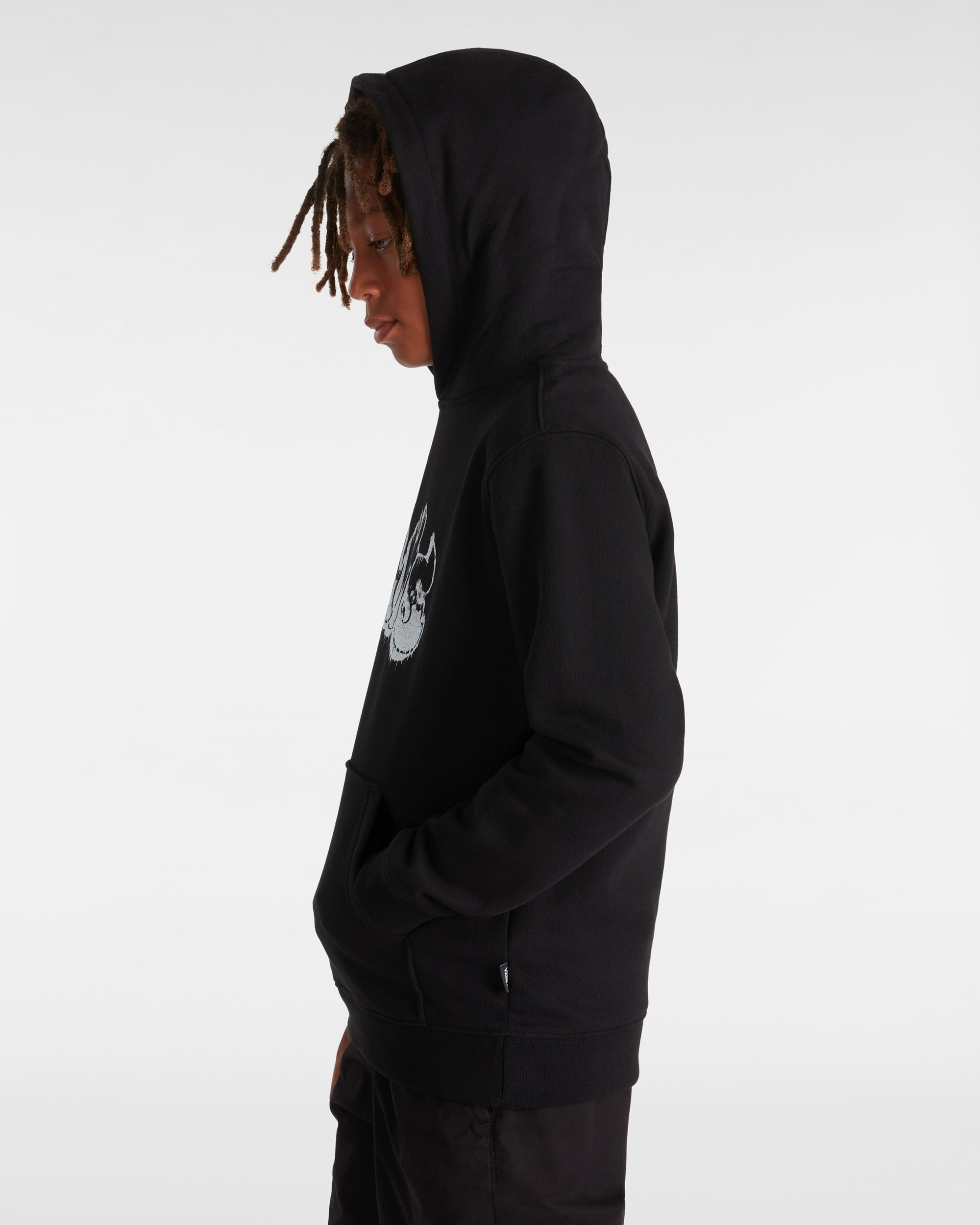 Kinder Burnout Pullover Hoodie 814 Jahre VANS Schwarz ALT4