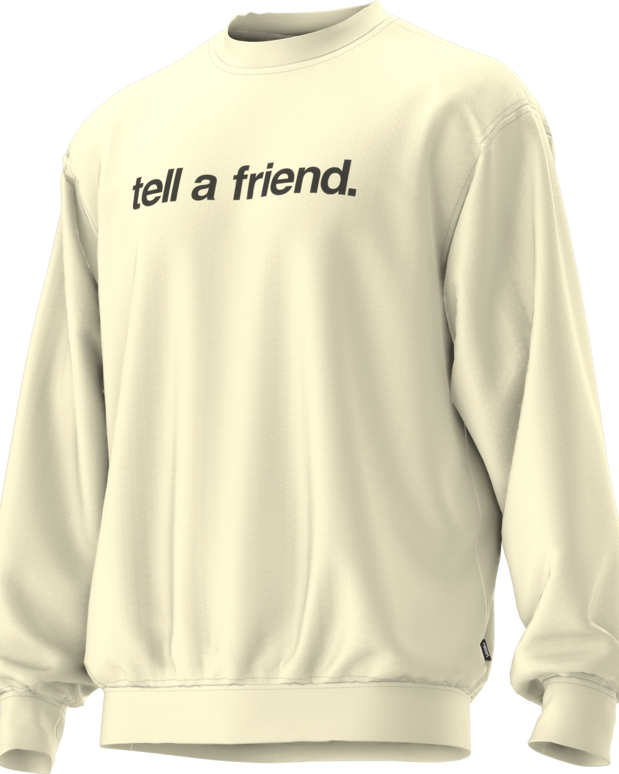 Sweat Tell a Friend Crew VANS Noir VN000NZCE301