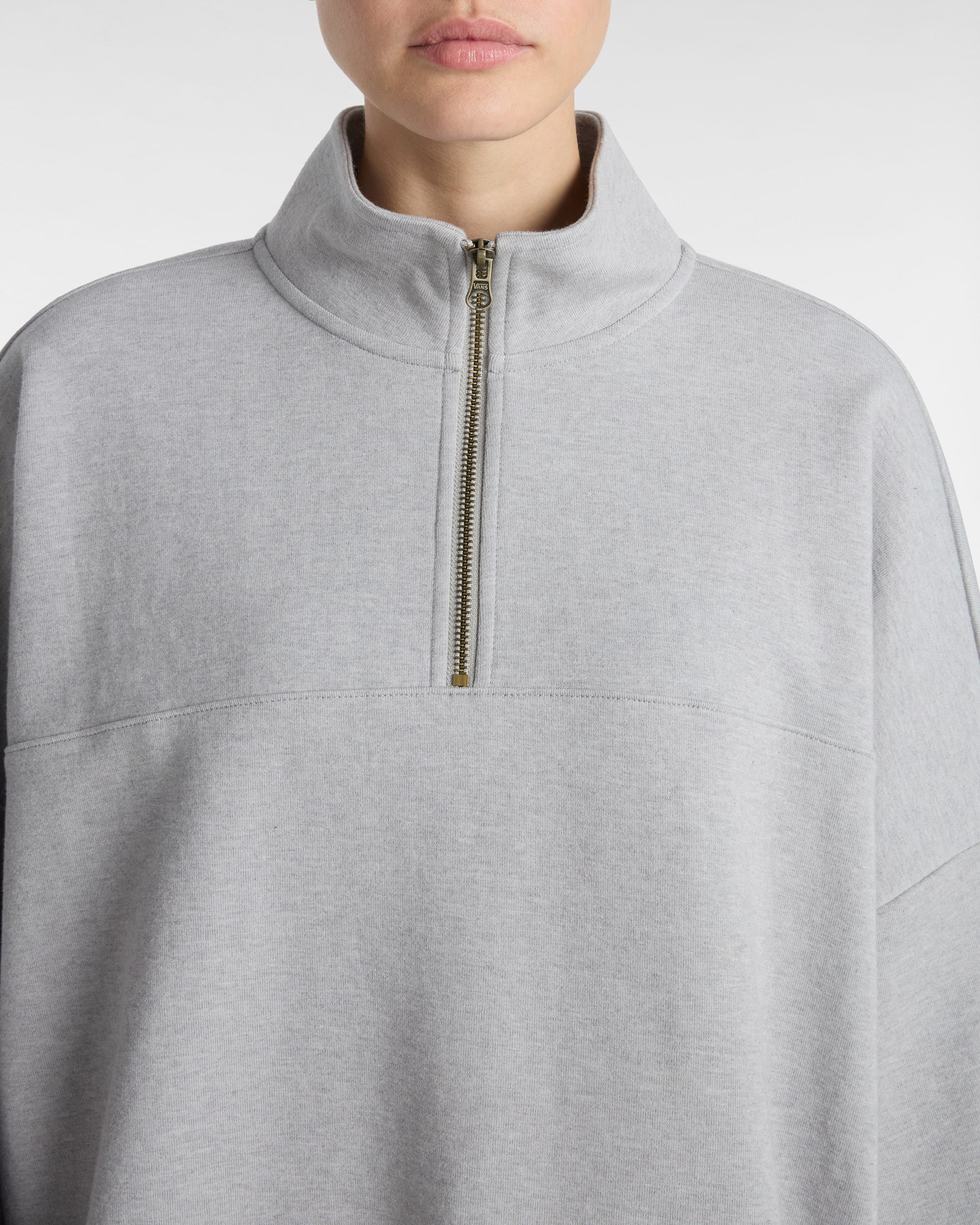 Sweatshirt Elevated  col montant en maille double VANS Gris ALT6