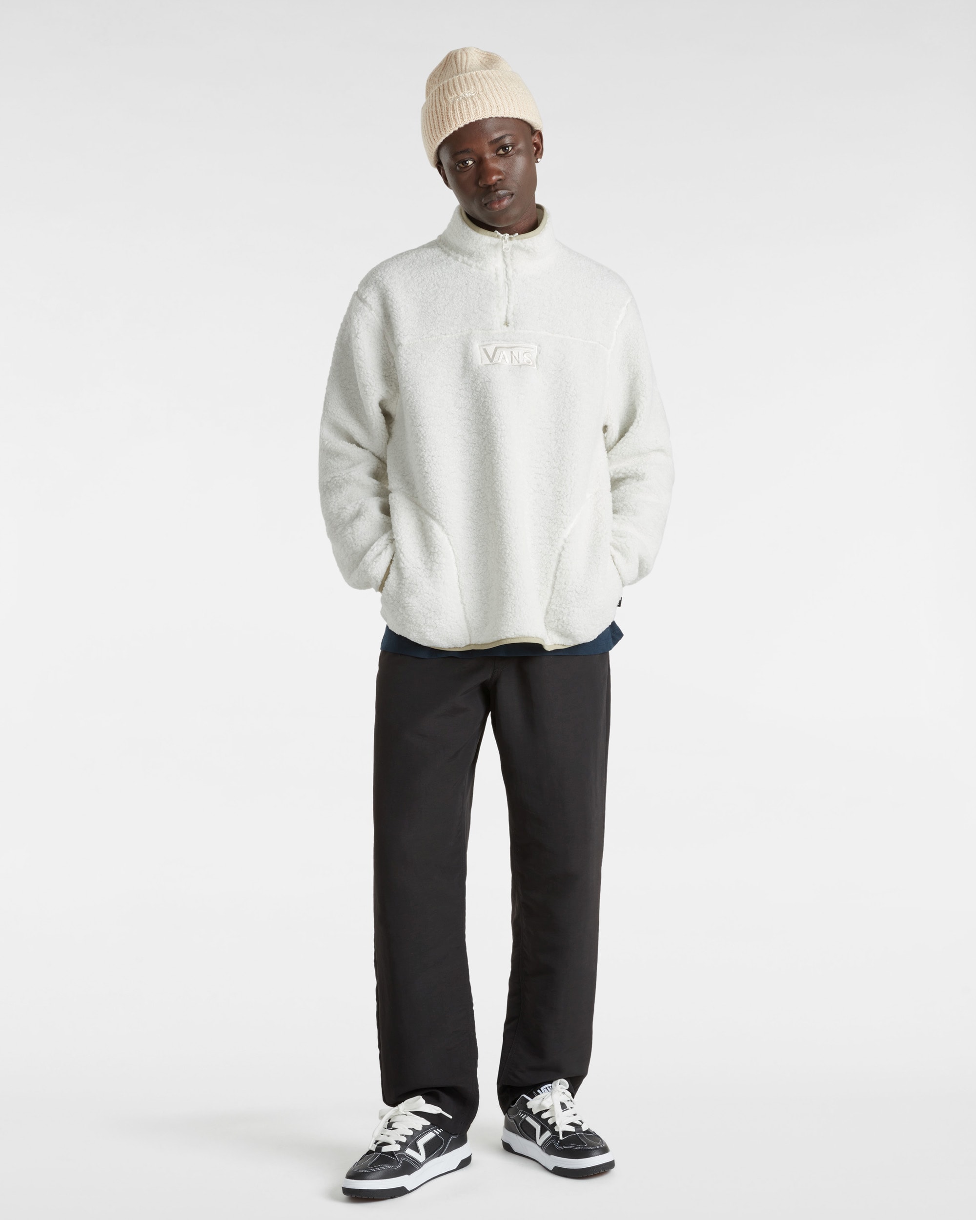 Polaire Vans Boxed Sherpa Quarter  VANS Blanc ALT2