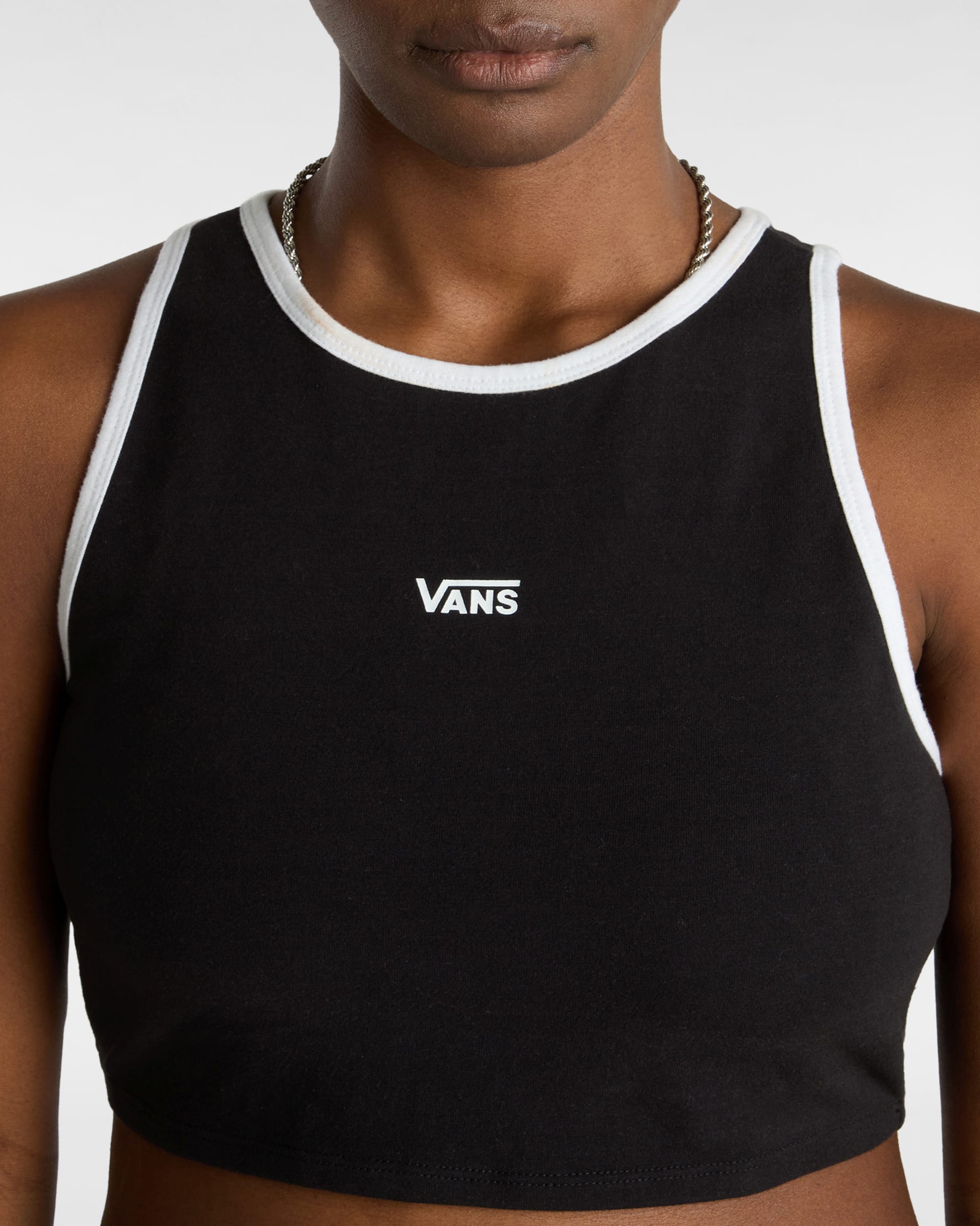Longline Racerback Sports Bra VANS Black ALT5