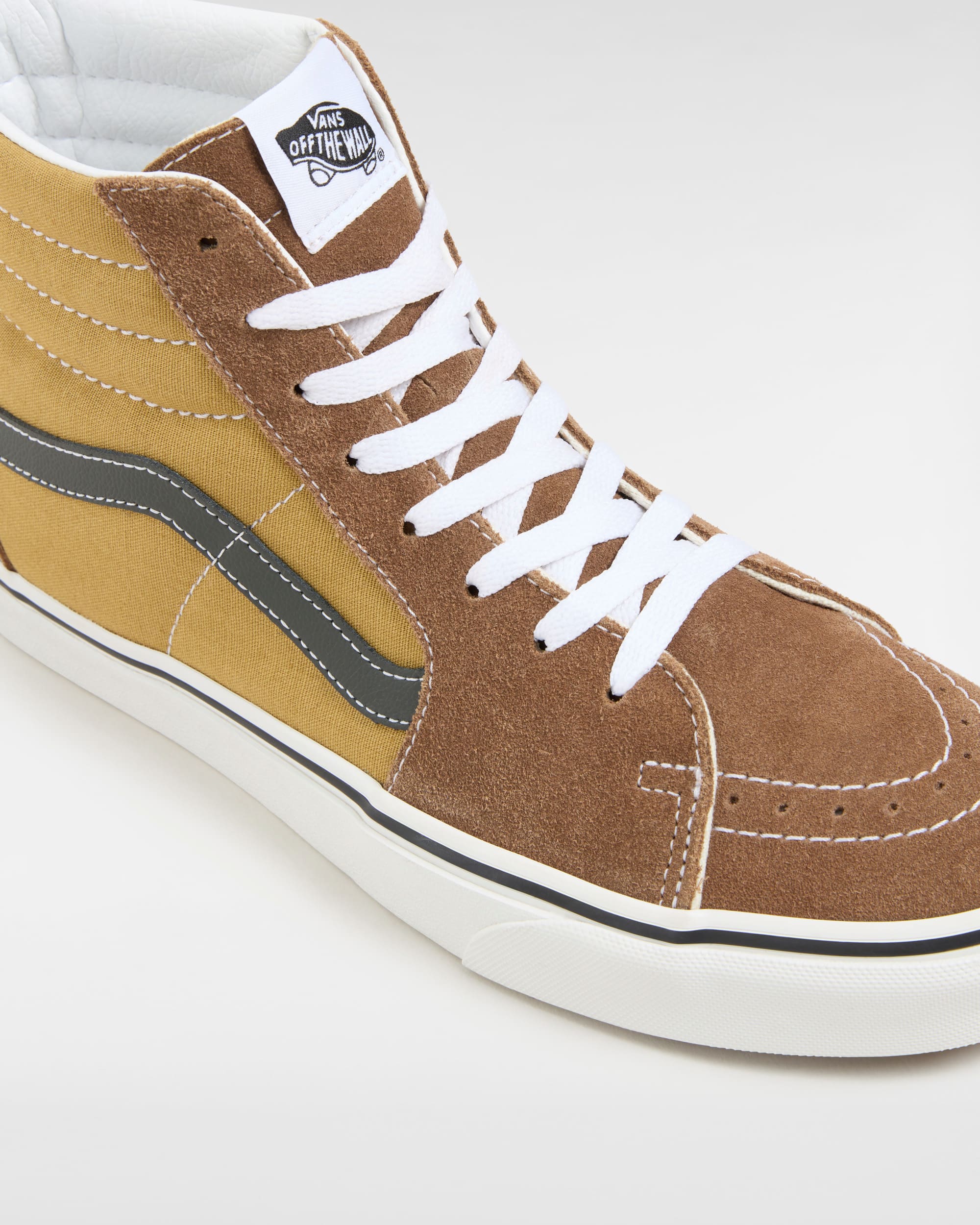 Chaussures en daim et toile Sk8Hi VANS Marron ALT3