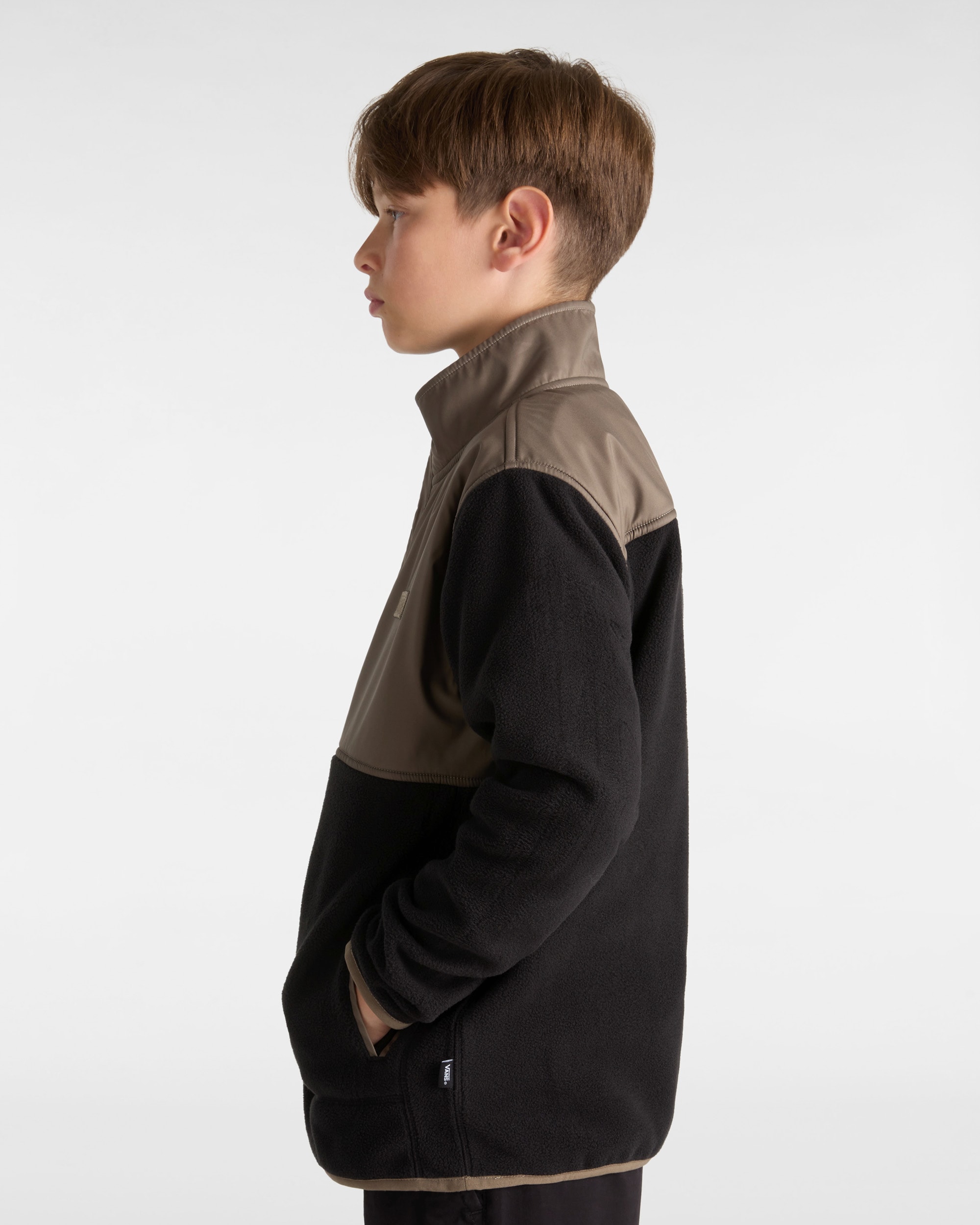 Sudadera polar de velln Ranford de nios 814 aos VANS NegroMarrn ALT4