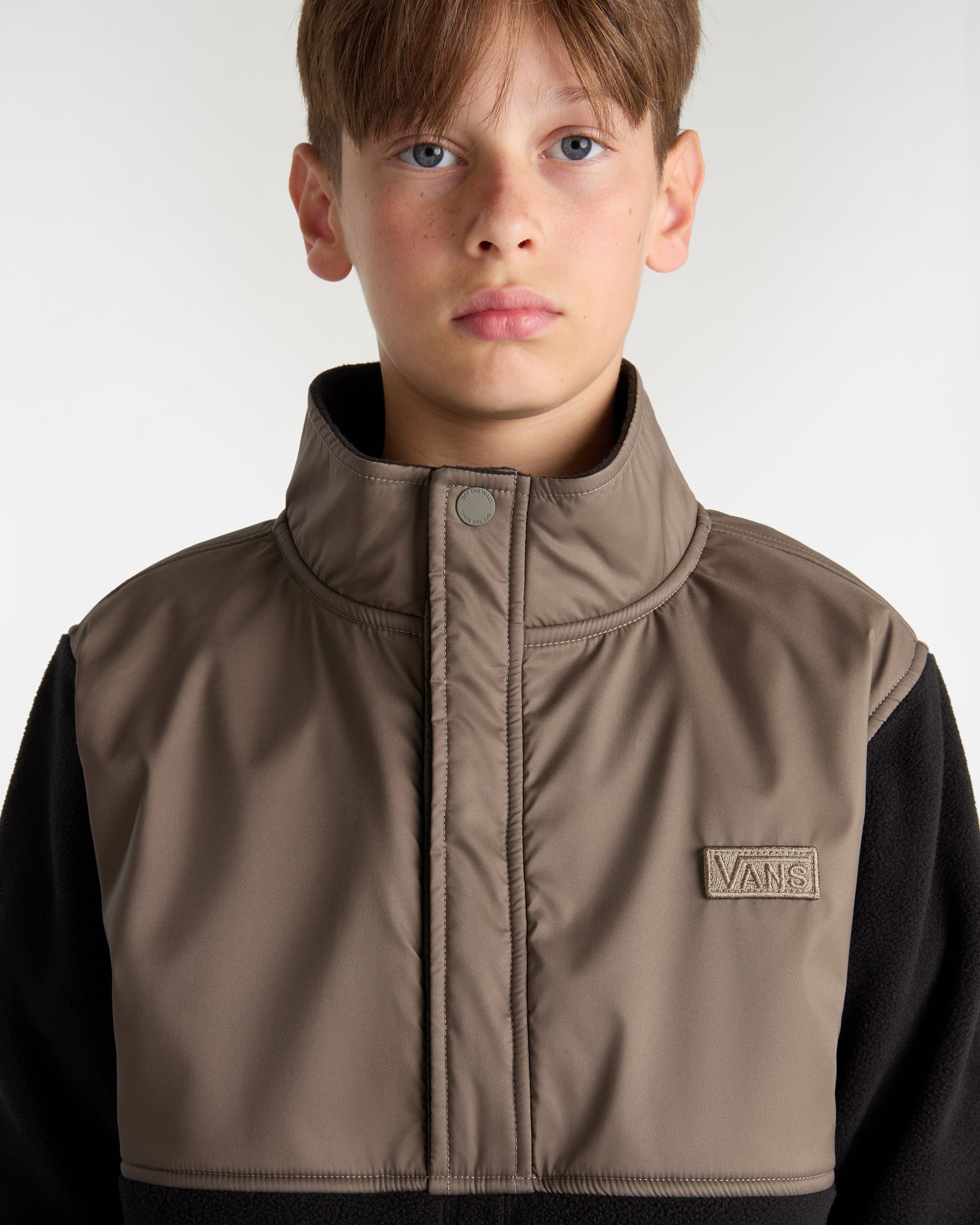 Sudadera polar de velln Ranford de nios 814 aos VANS NegroMarrn ALT6