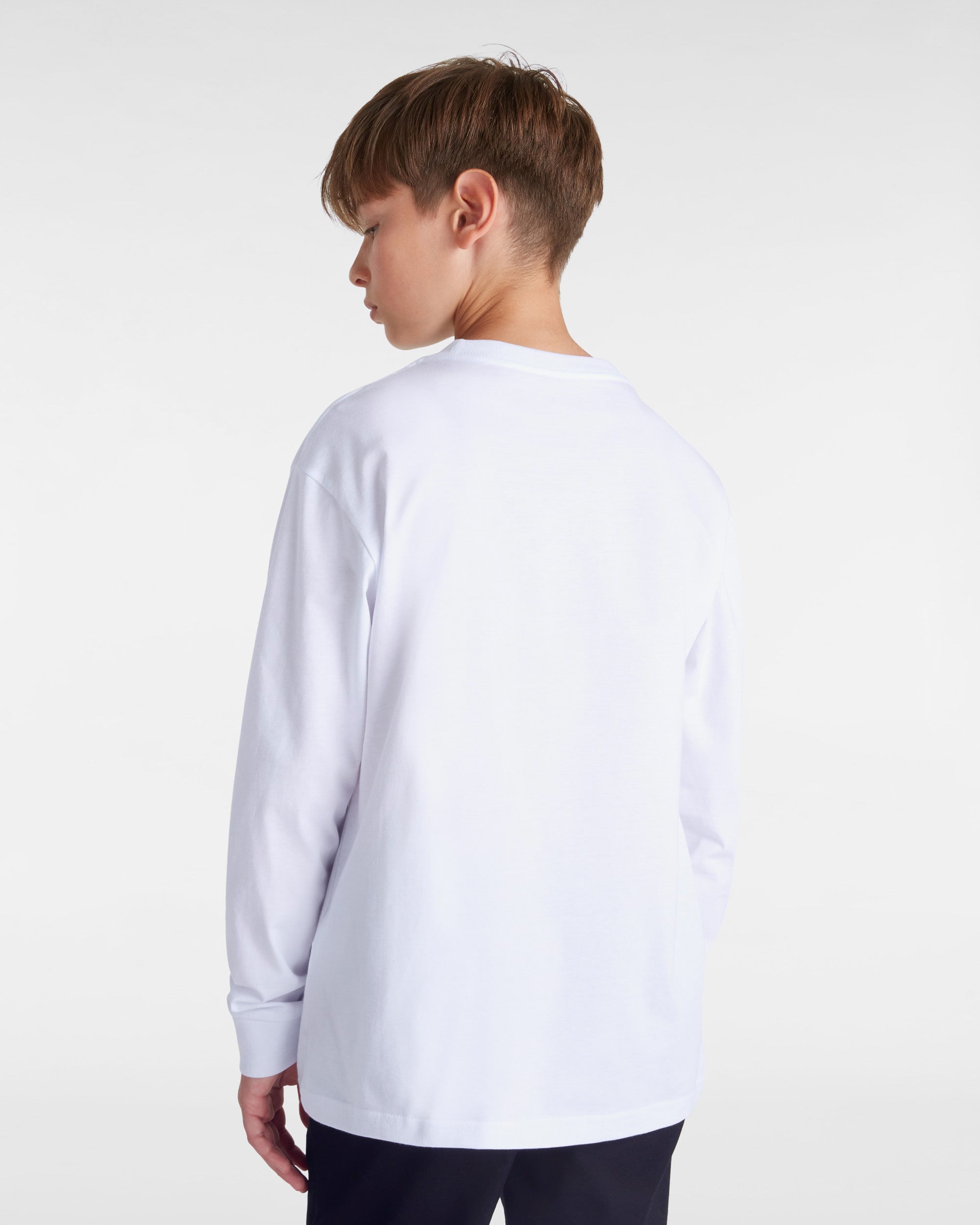 Boys Vans Classic Long Sleeve Tshirt 814 years VANS White ALT6