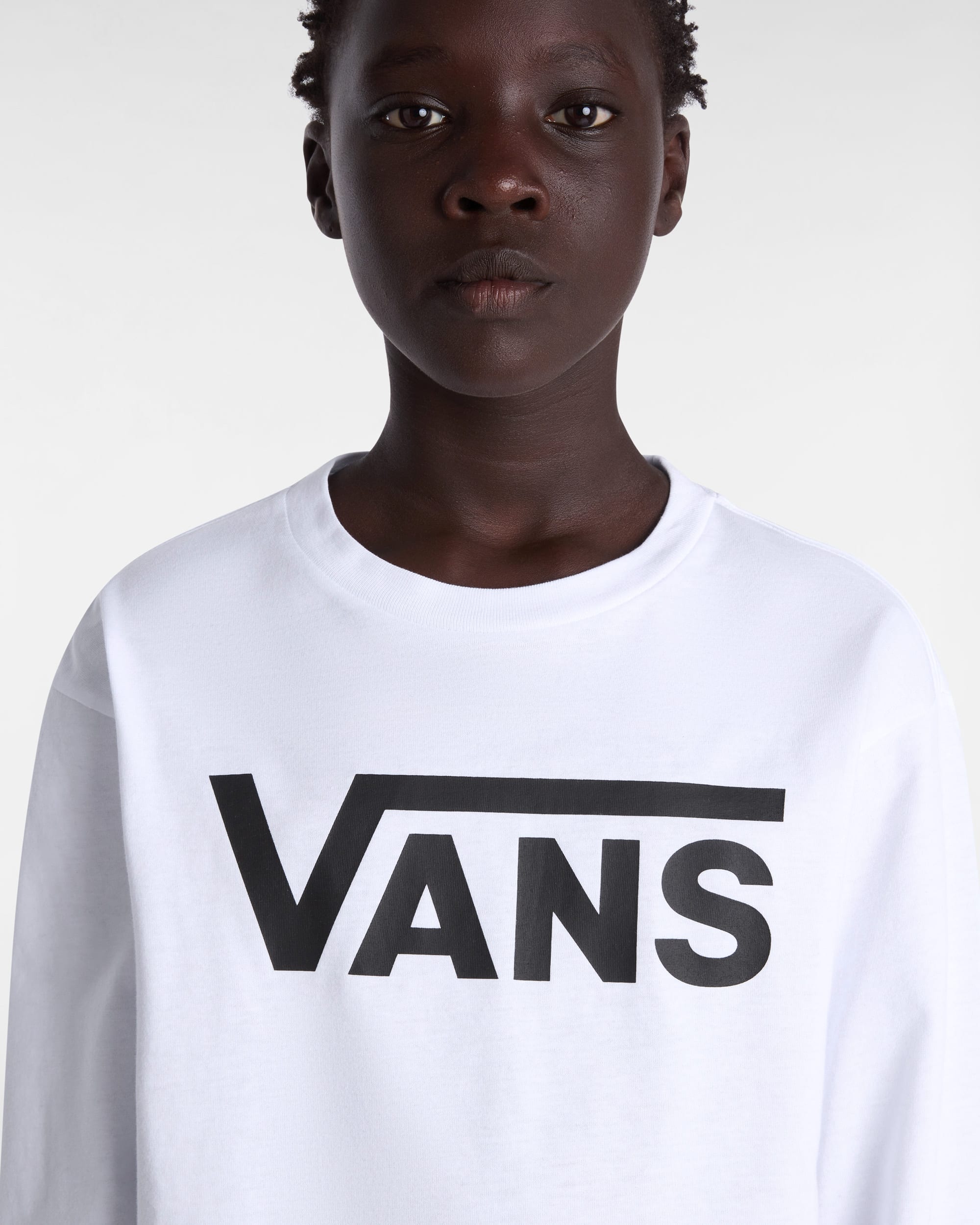 Boys Vans Classic Long Sleeve Tshirt 814 years VANS White ALT8