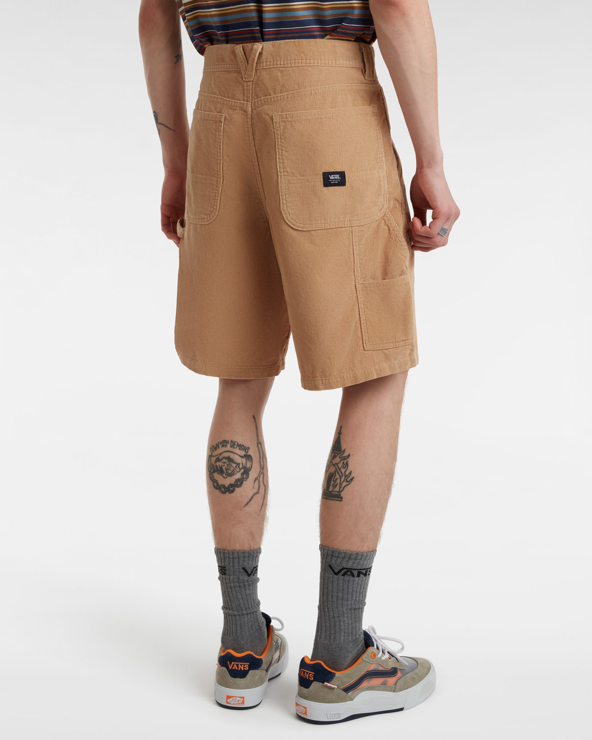 Drill Chore Loose Carpenter 21 Corduroy Shorts VANS Beige ALT3