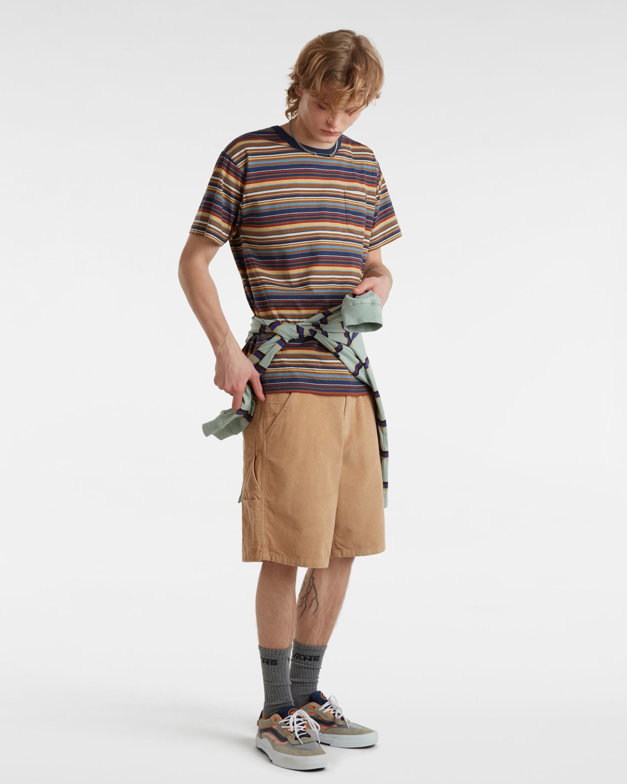 Drill Chore Loose Carpenter 21 Corduroy Shorts VANS Beige ALT5