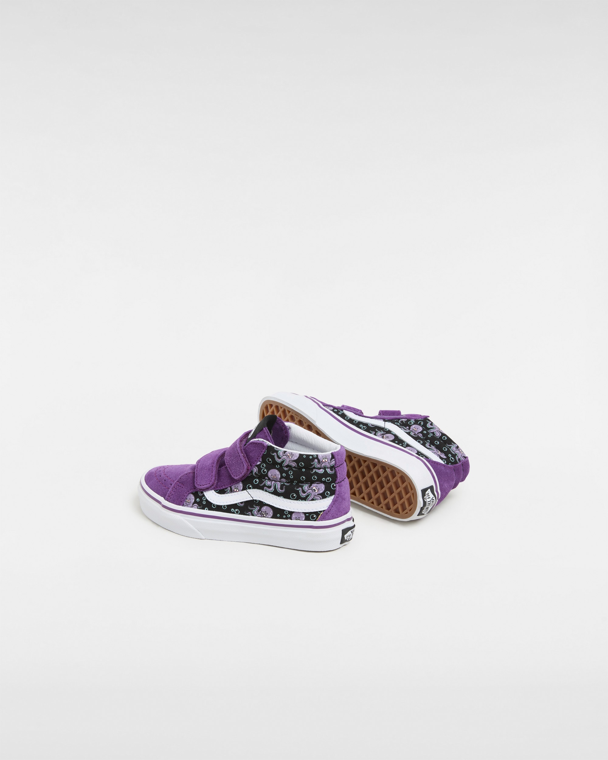 Kids Sk8Mid Reissue Hook and Loop Shoes 48 Years VANS Black ALT2