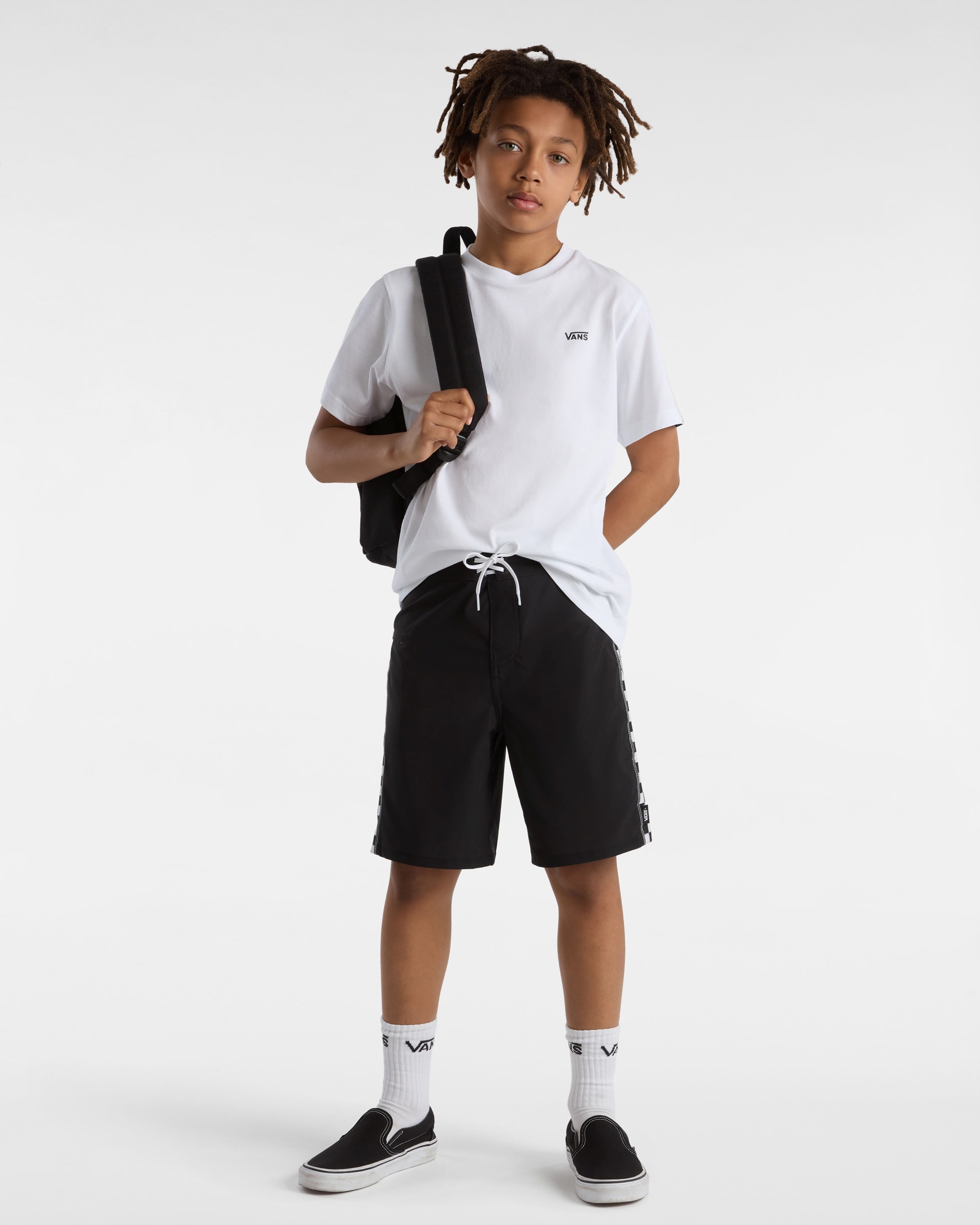 Short de bain The Daily Sidelines Garon 814 ans VANS Noir ALT3