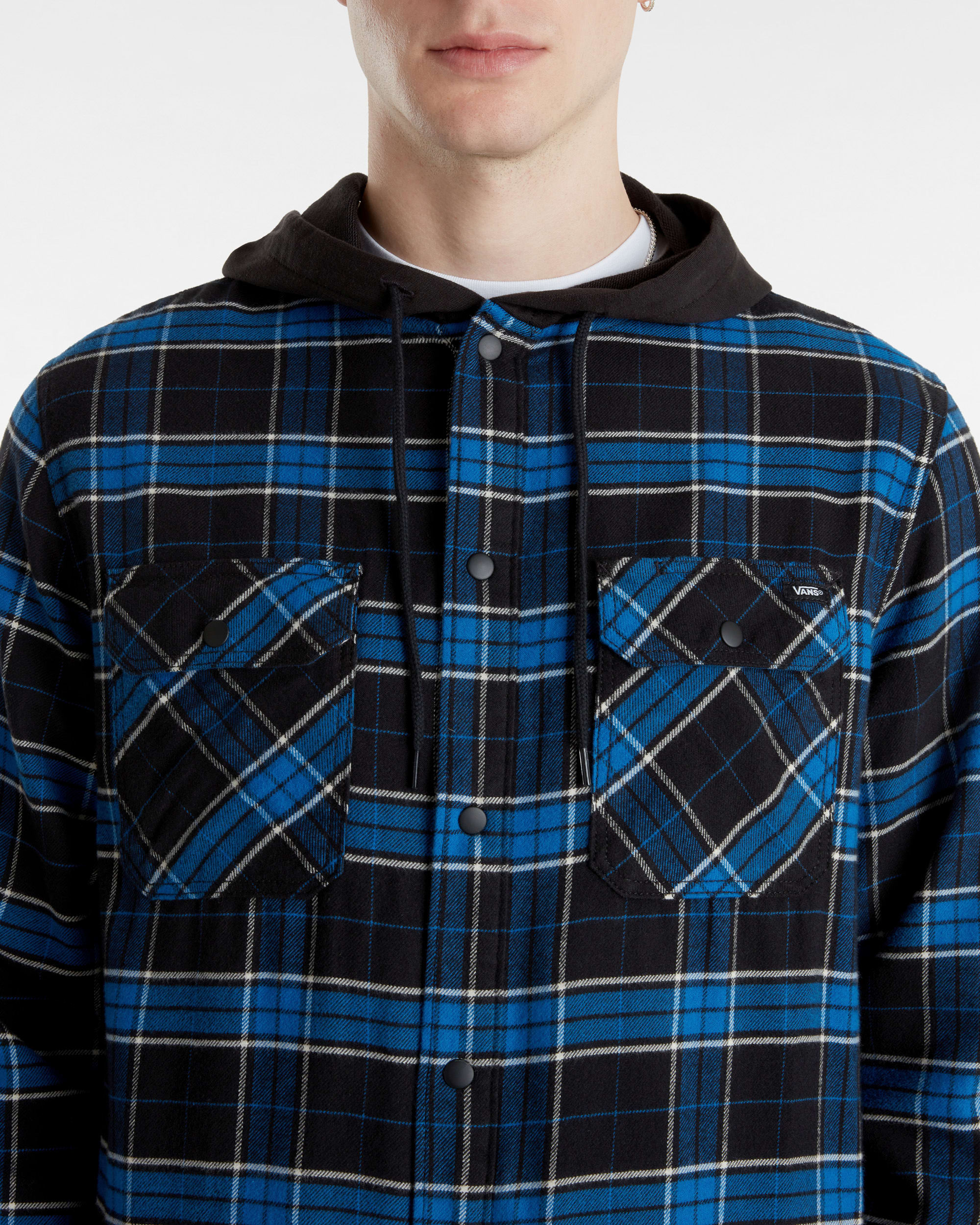 Parkway Hooded Long Sleeve Woven Shirt VANS Black ALT6