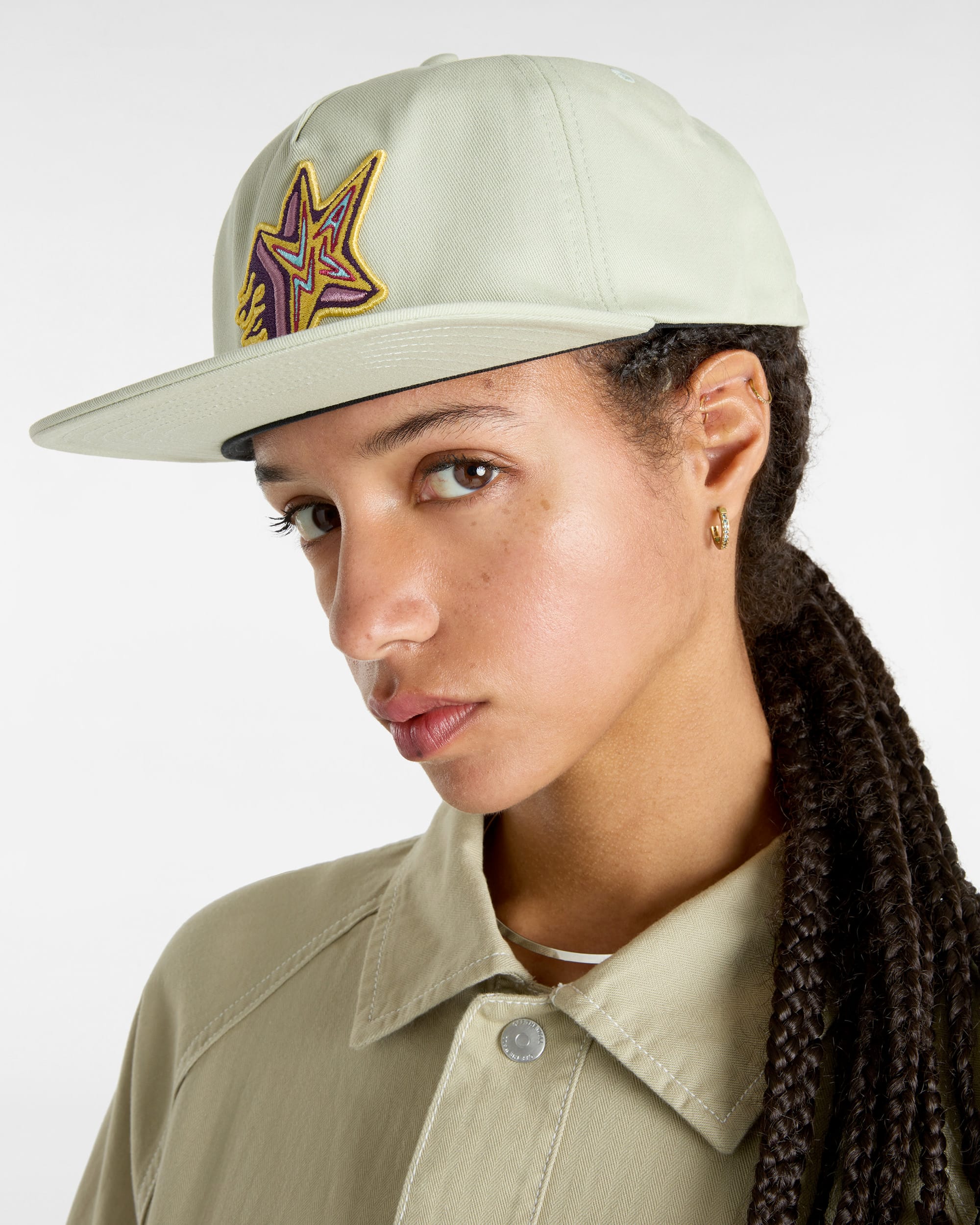 Skate Star Low Snapback Hat VANS Beige ALT3