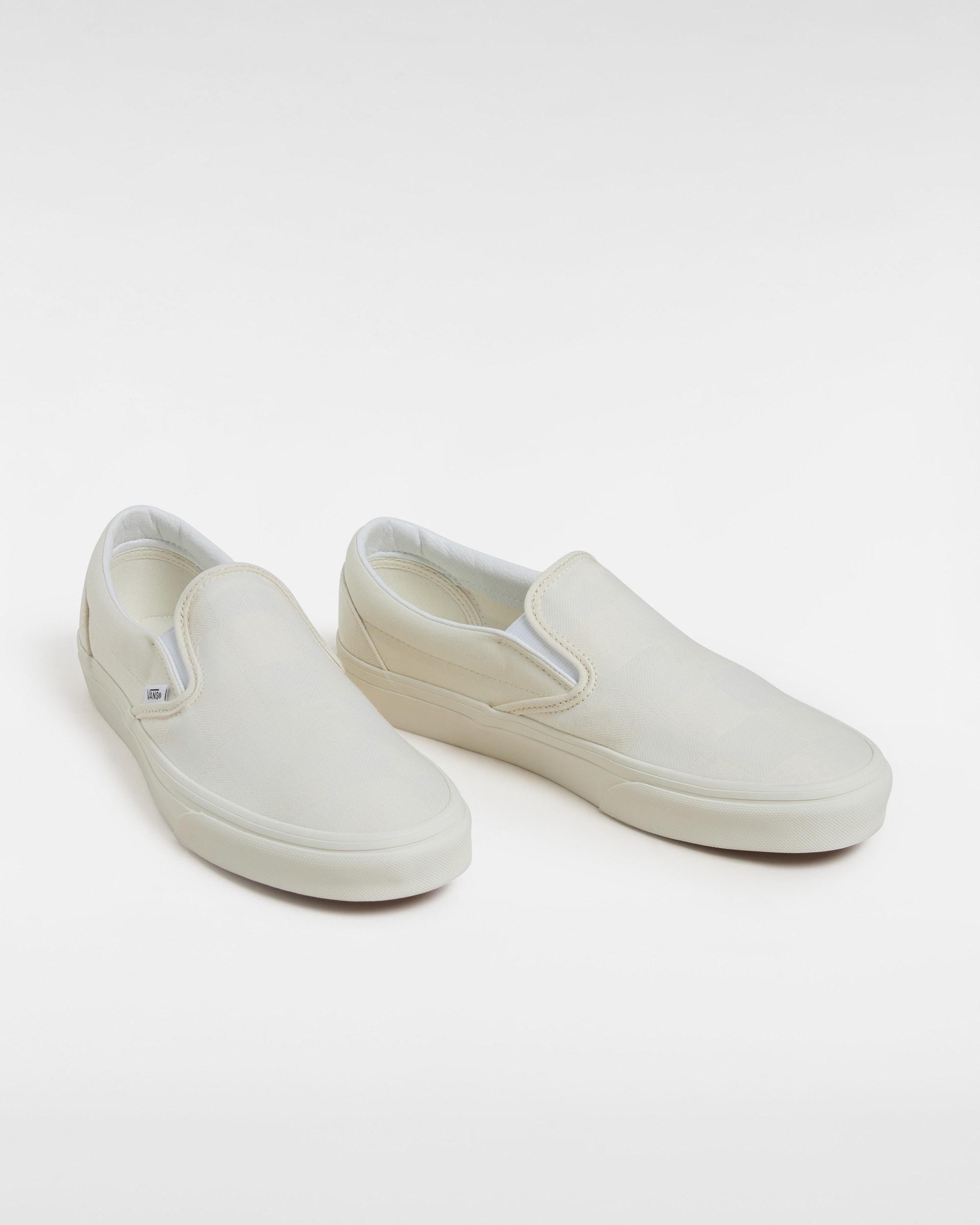 Chaussures Classic SlipOn Checkerboard VANS Blanc ALT1