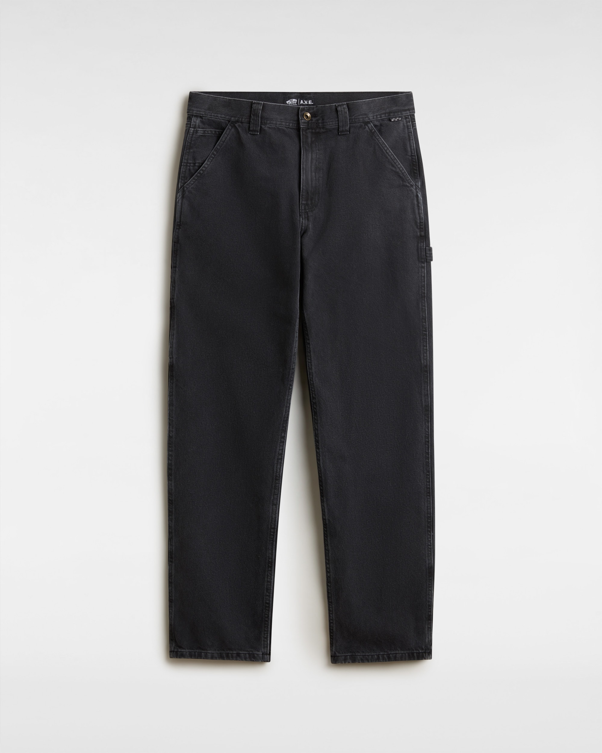 Drill Chore Ave Relaxed Carp Denim Trousers in Black| Vans DK