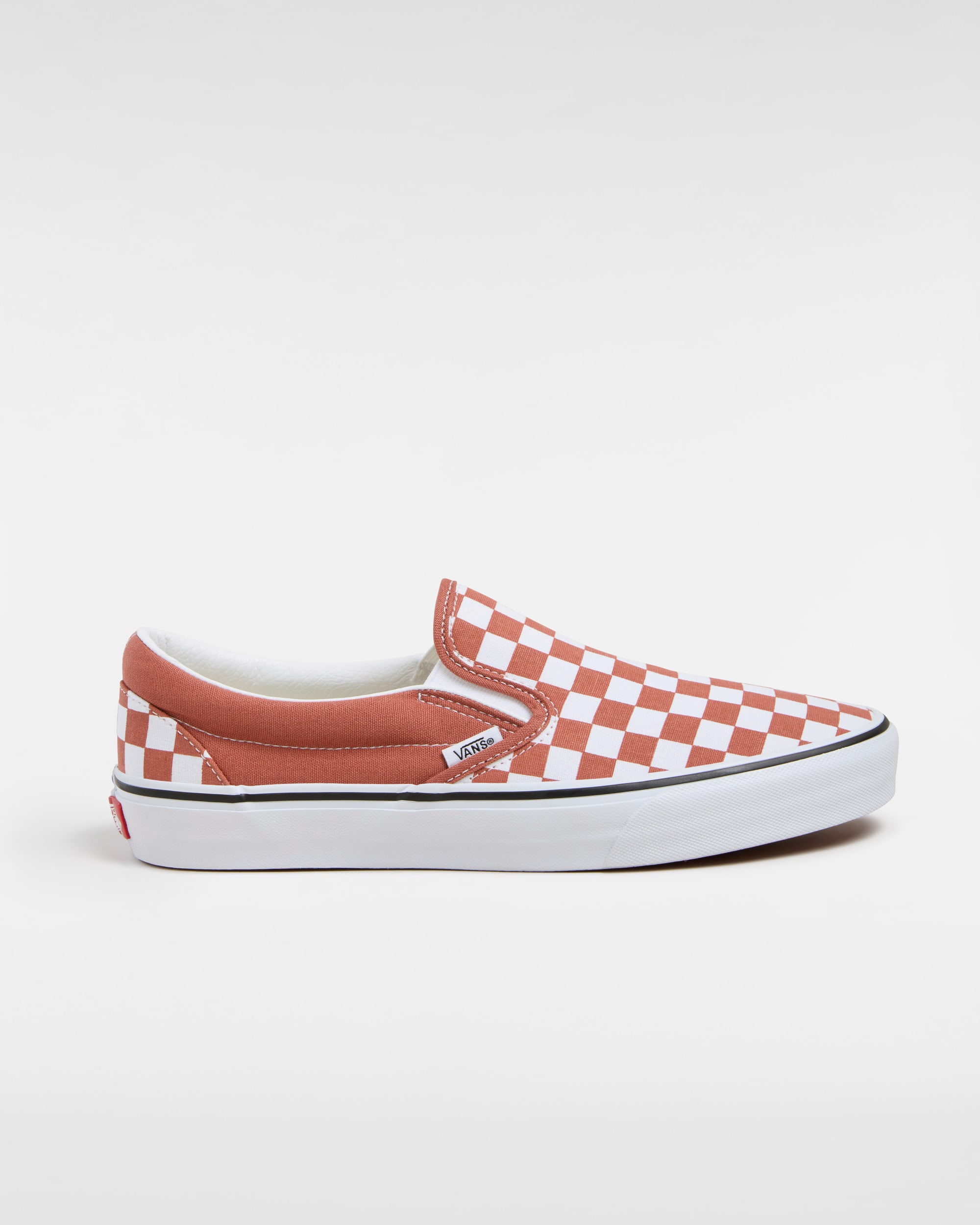 Classic SlipOn Checkerboard Shoes VANS Orange HERO
