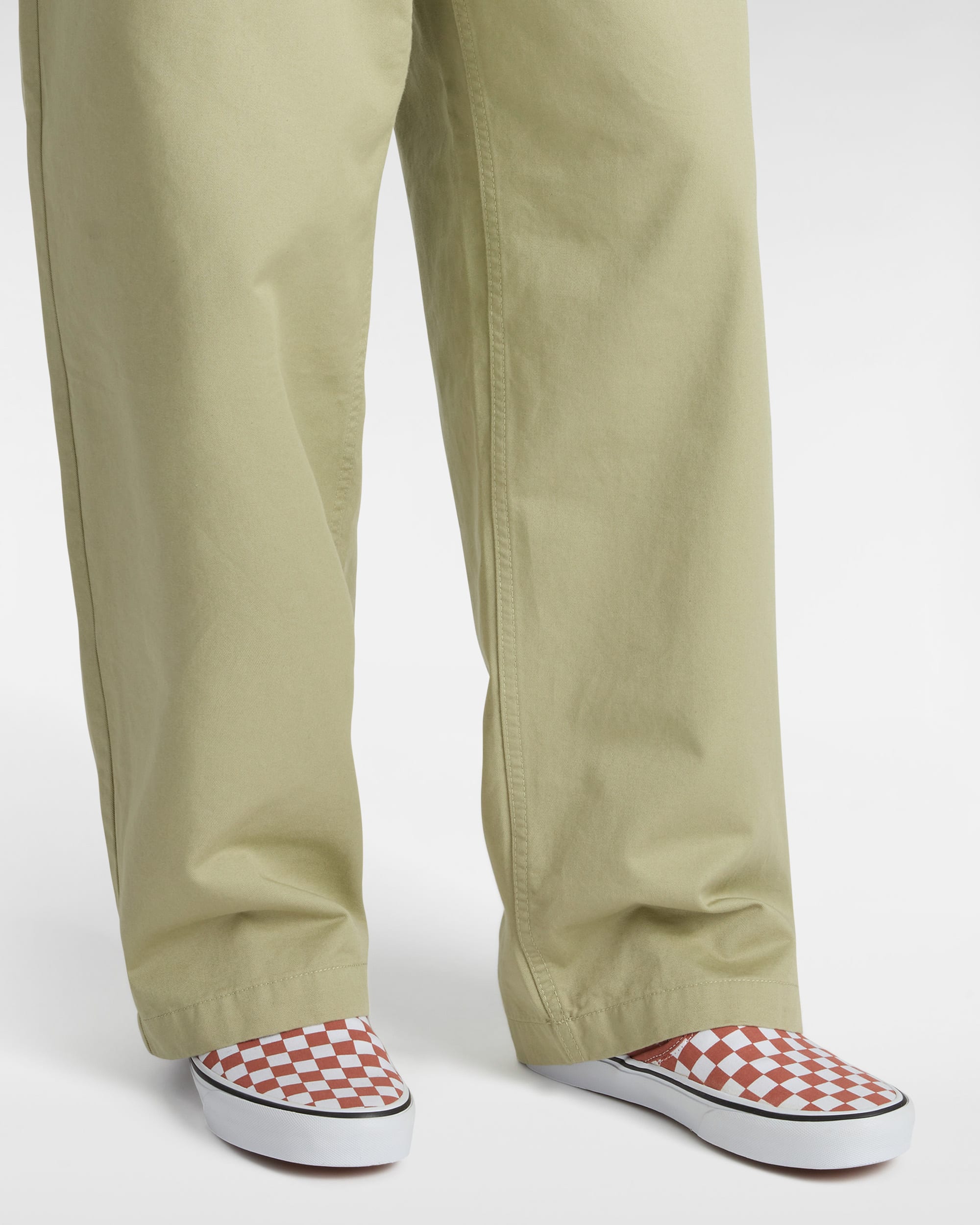 Classic SlipOn Checkerboard Shoes VANS Orange ALT4