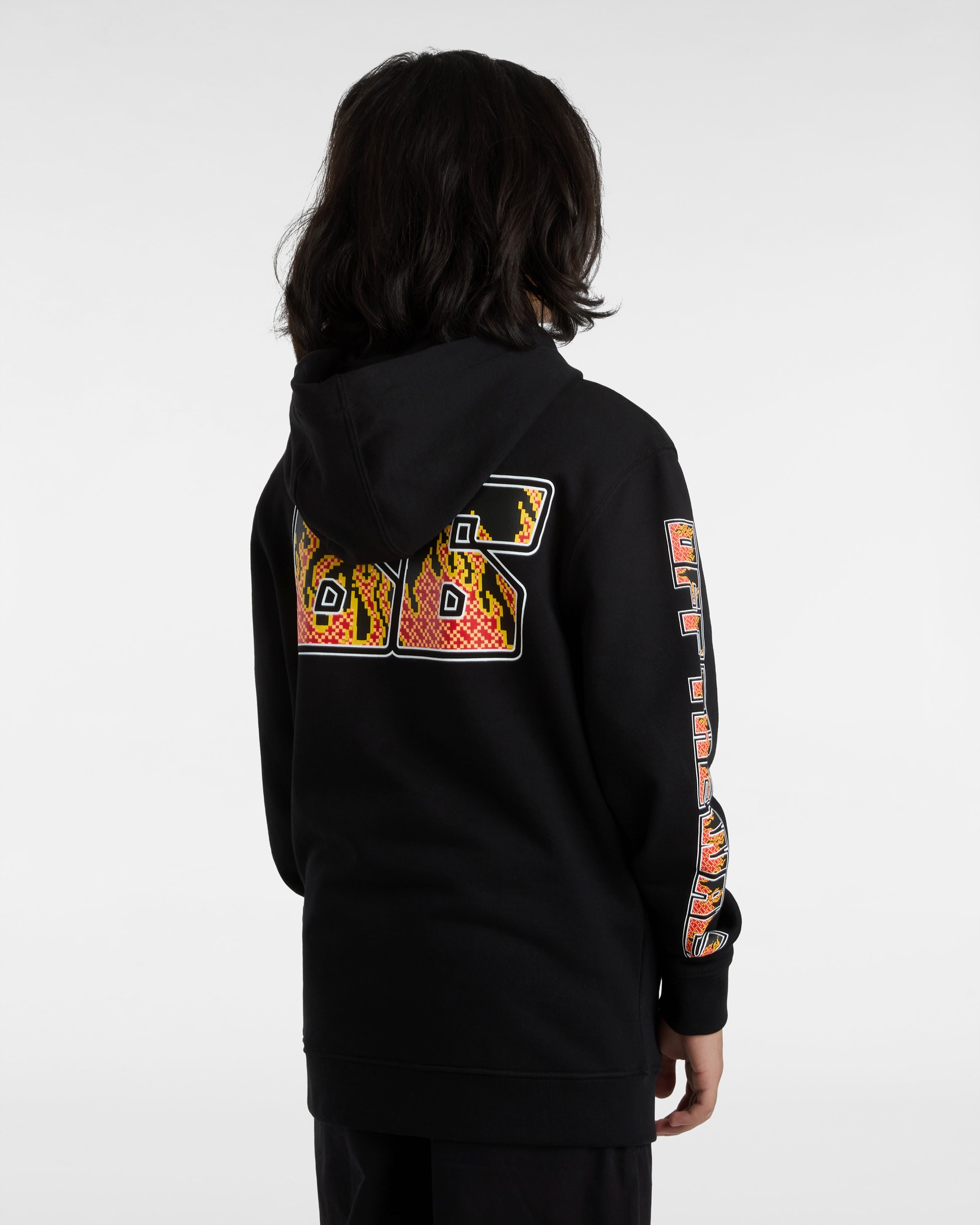 Sudadera con capucha Digi Flames de nios de 8 a 14 aos VANS Negro ALT4