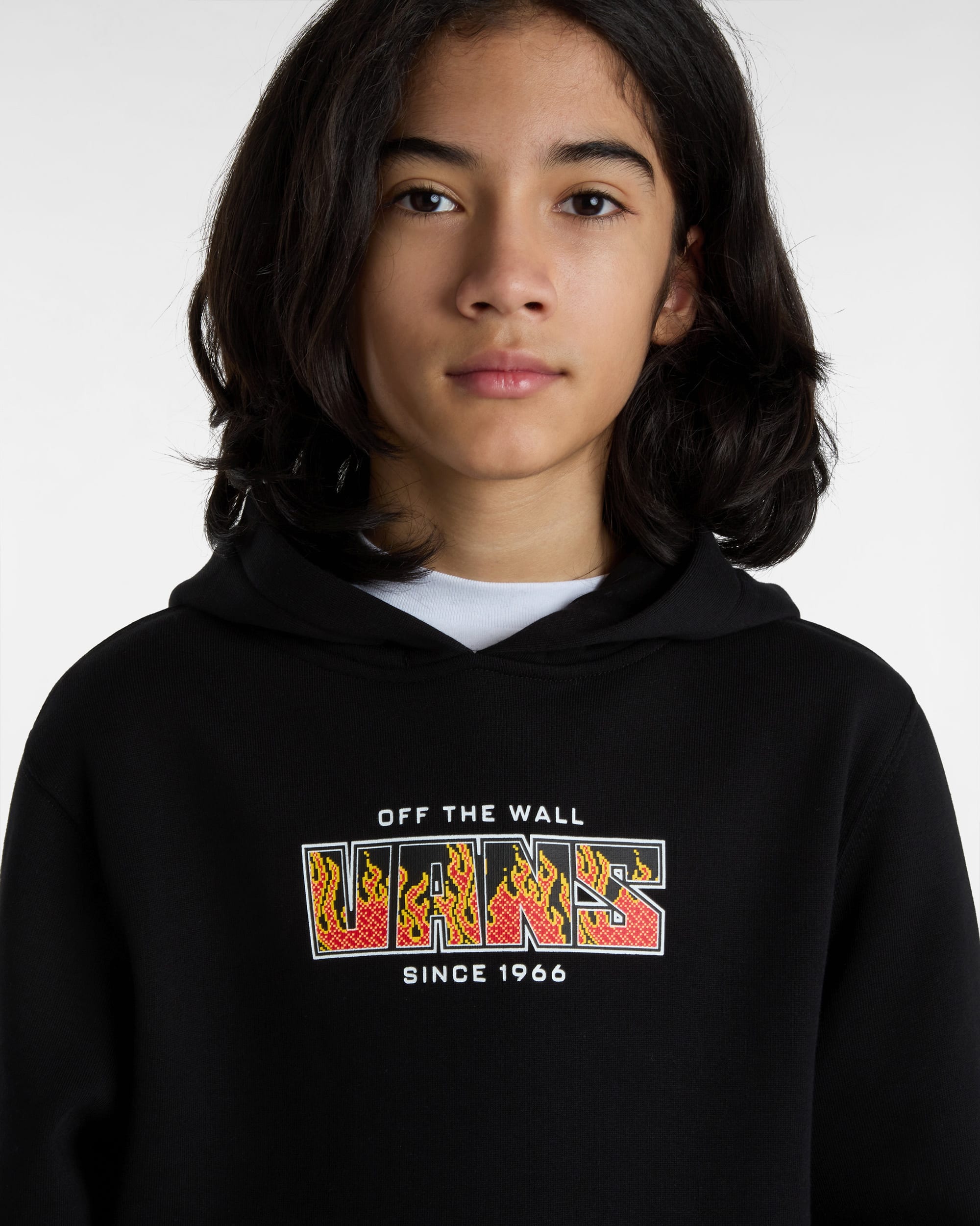 Sudadera con capucha Digi Flames de nios de 8 a 14 aos VANS Negro ALT6