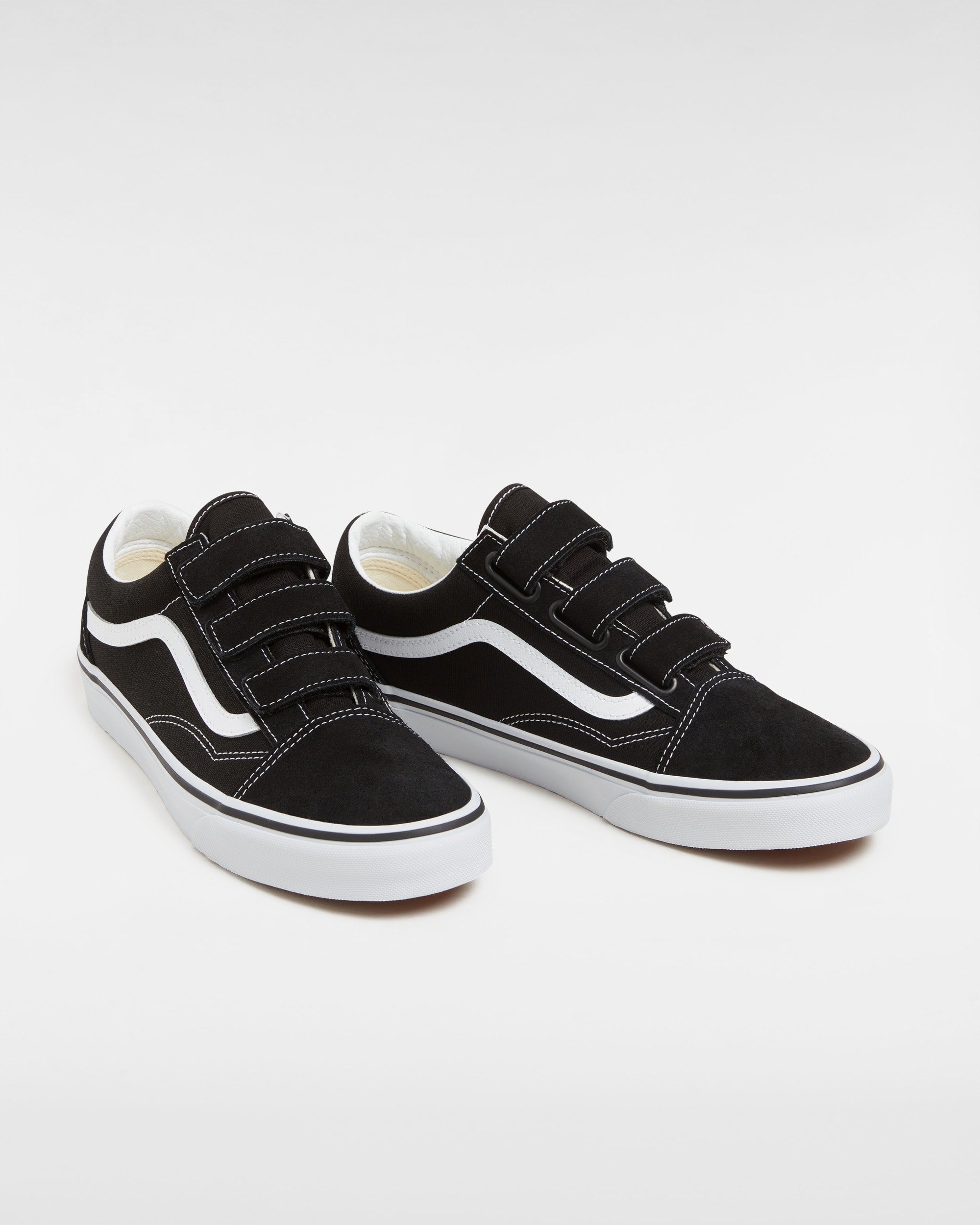 Chaussures en daim et en toile Old Skool VANS NoirBlanc ALT1