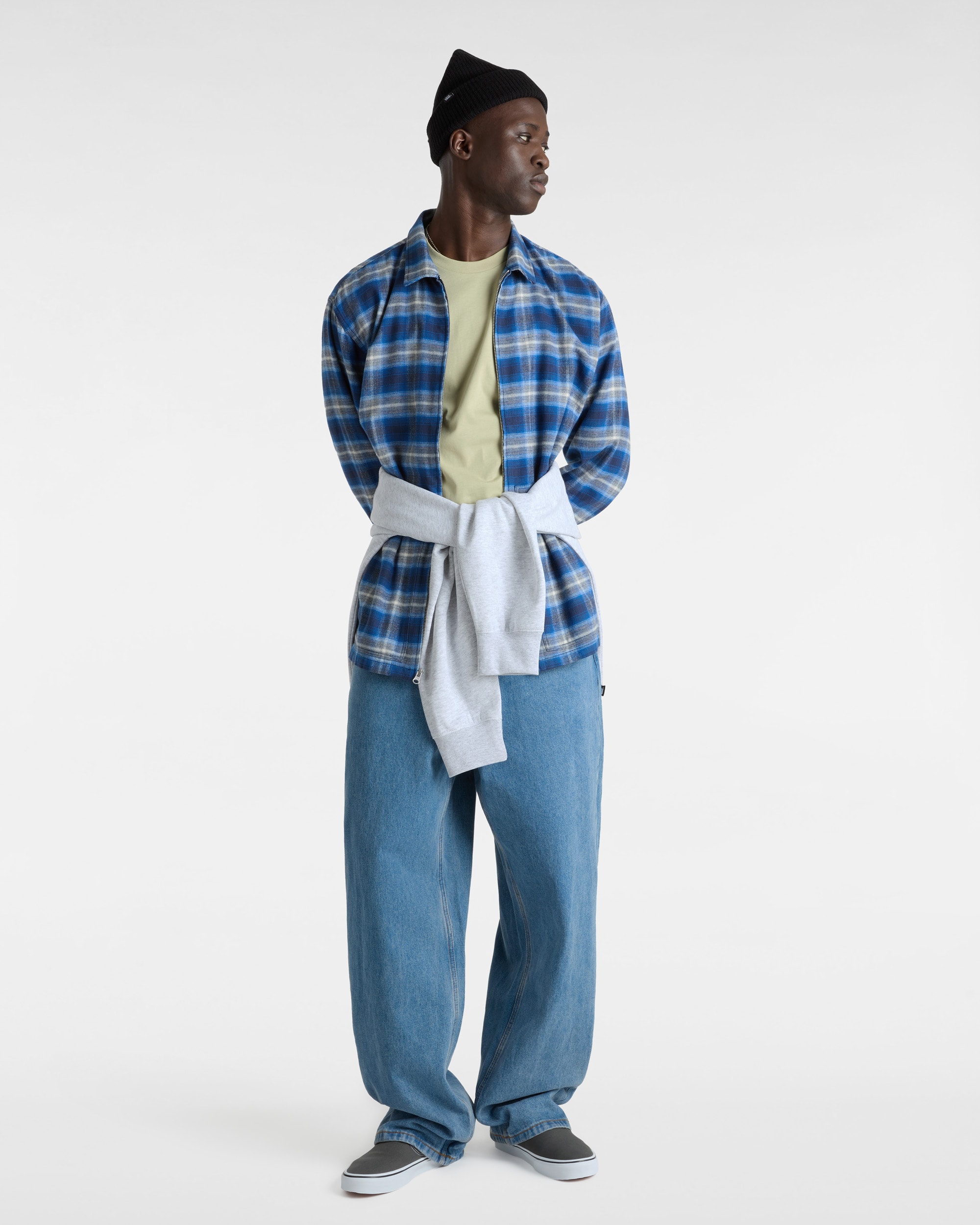 Camicia in flanella Montwood con zip VANS Blu ALT2