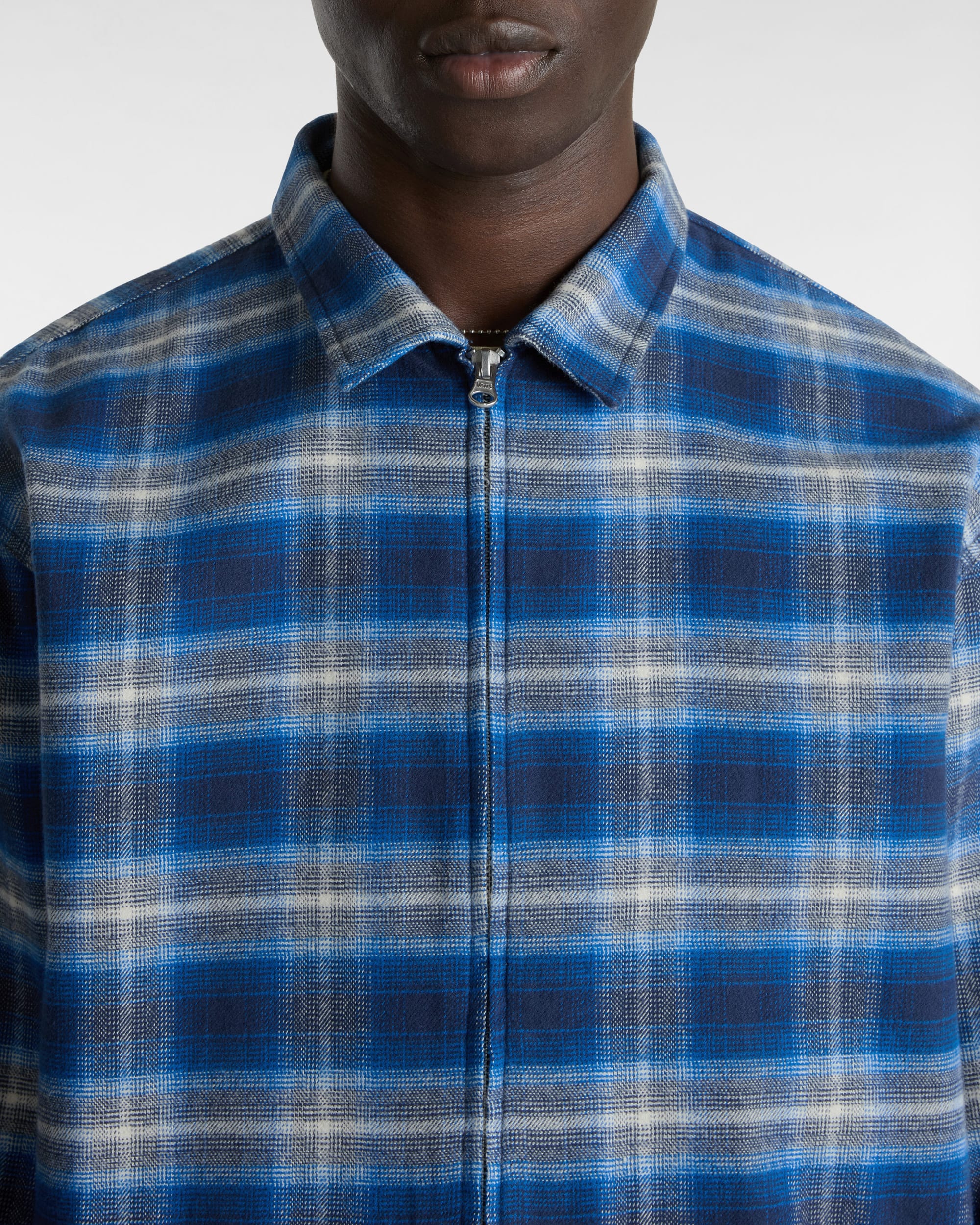 Camicia in flanella Montwood con zip VANS Blu ALT9