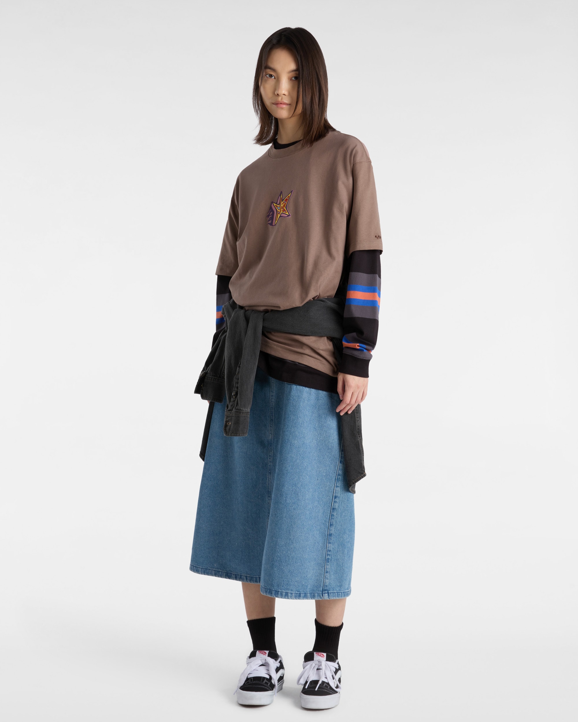 Tshirt Skate Star VANS Marron ALT8