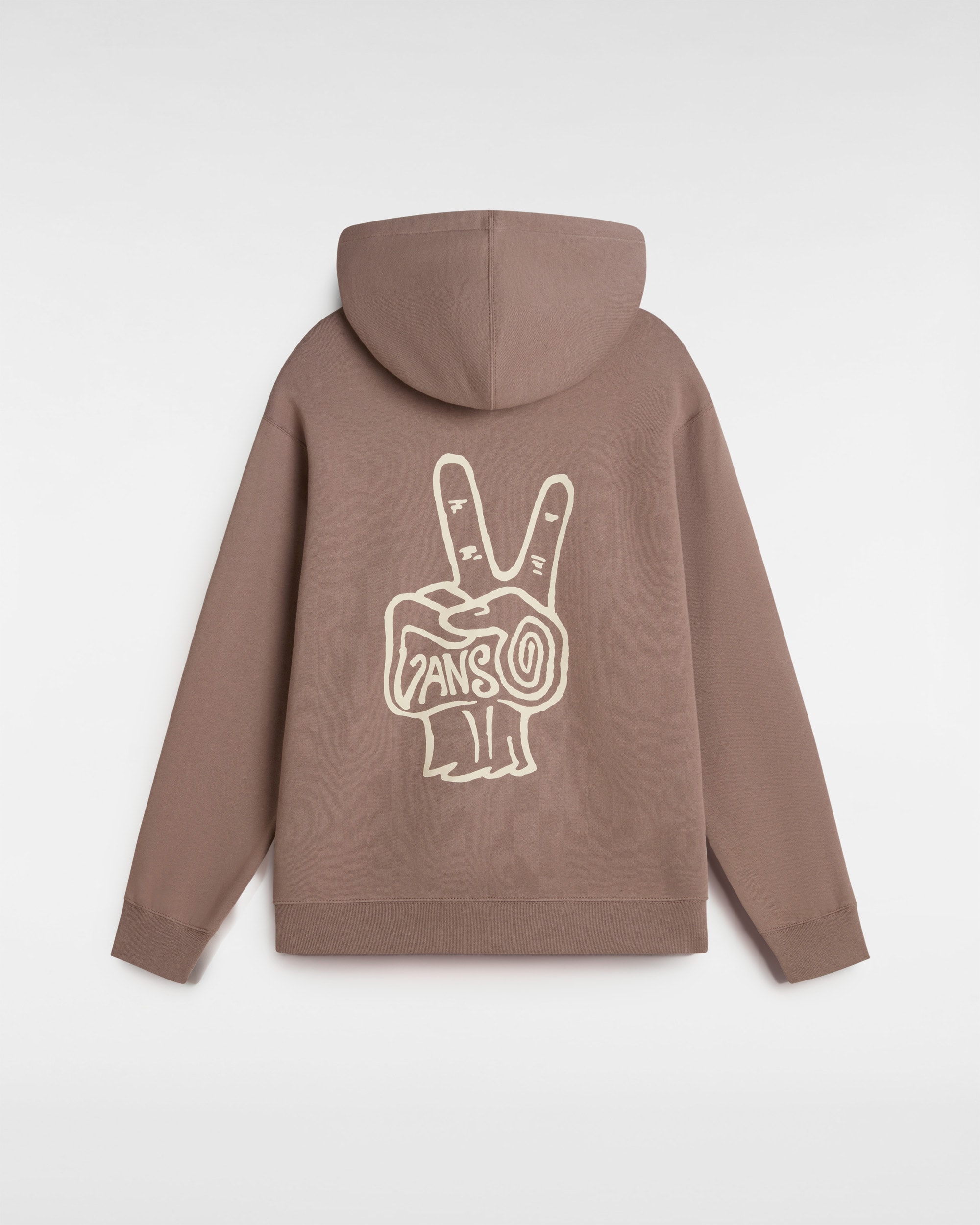 Sweat  capuche V Hand Loose VANS Marron ALT1