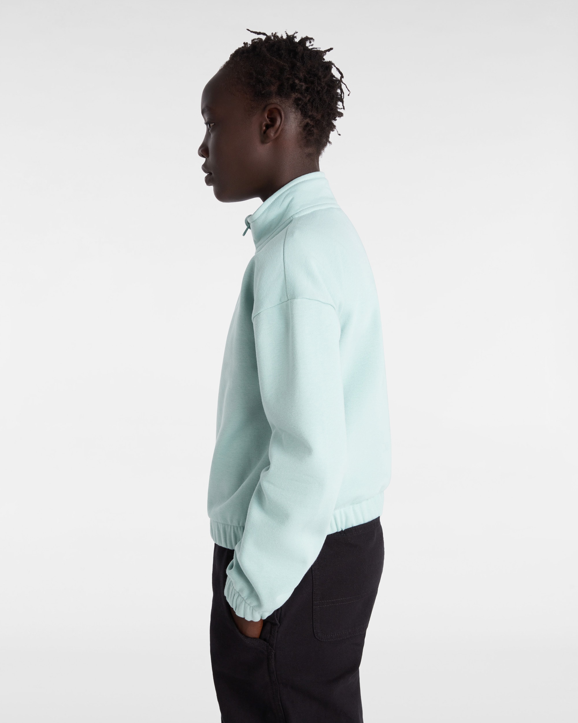 Sweatshirt Half  Mock Fille 814 ans VANS Bleu ALT4