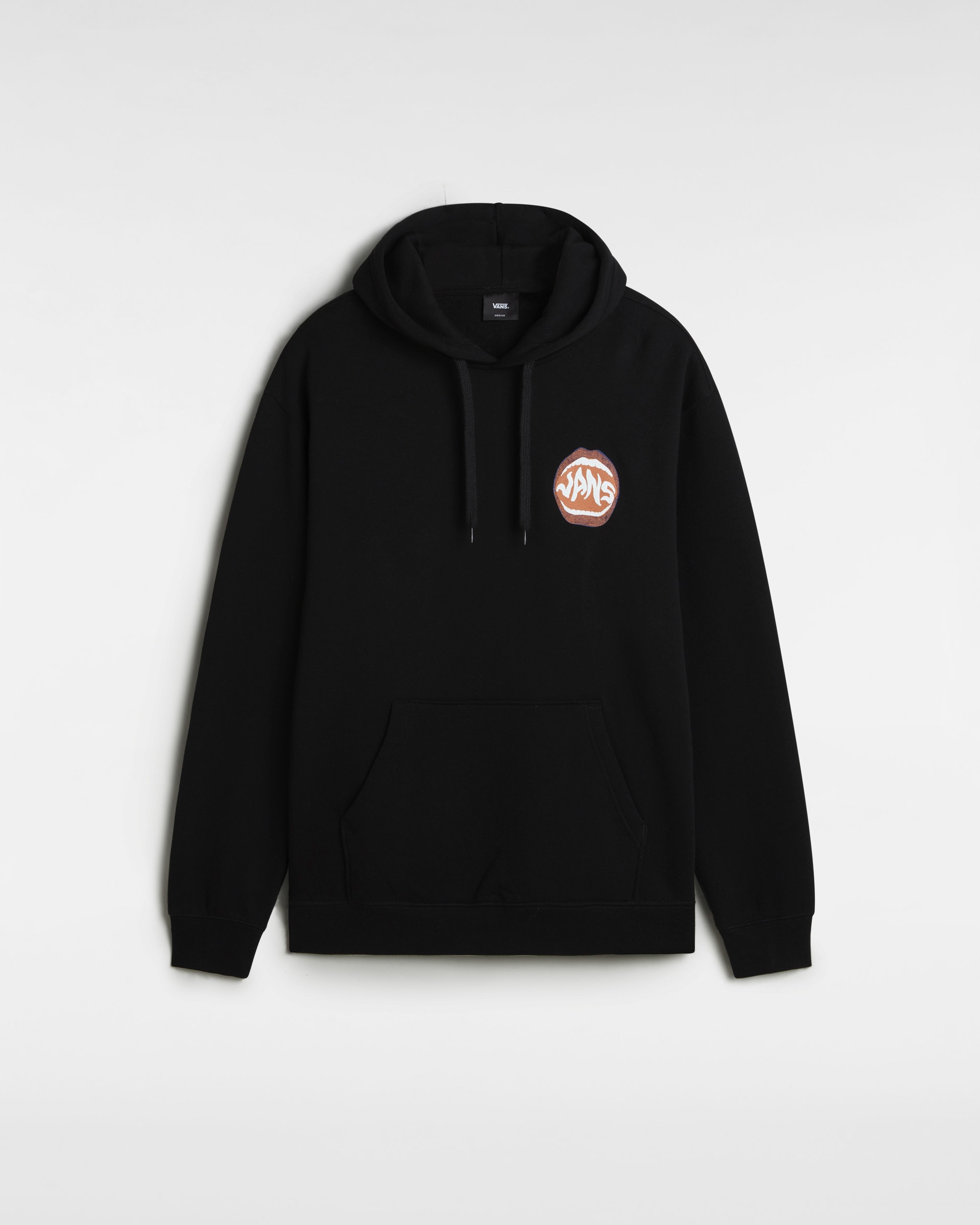 Open Mouth Loose Pullover Hoodie VANS Black HERO