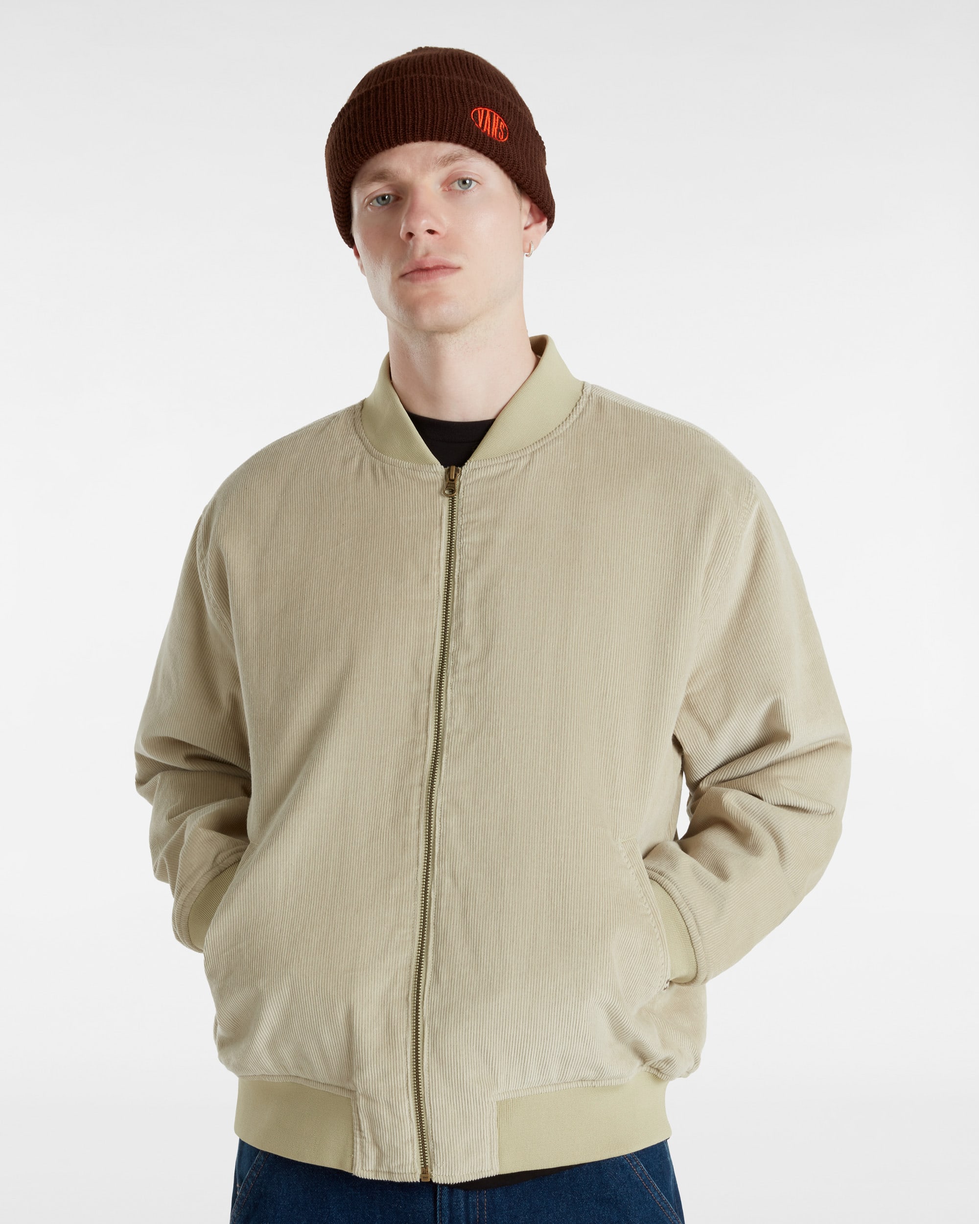 Skate Cord Bomberjacke VANS Beige ALT2