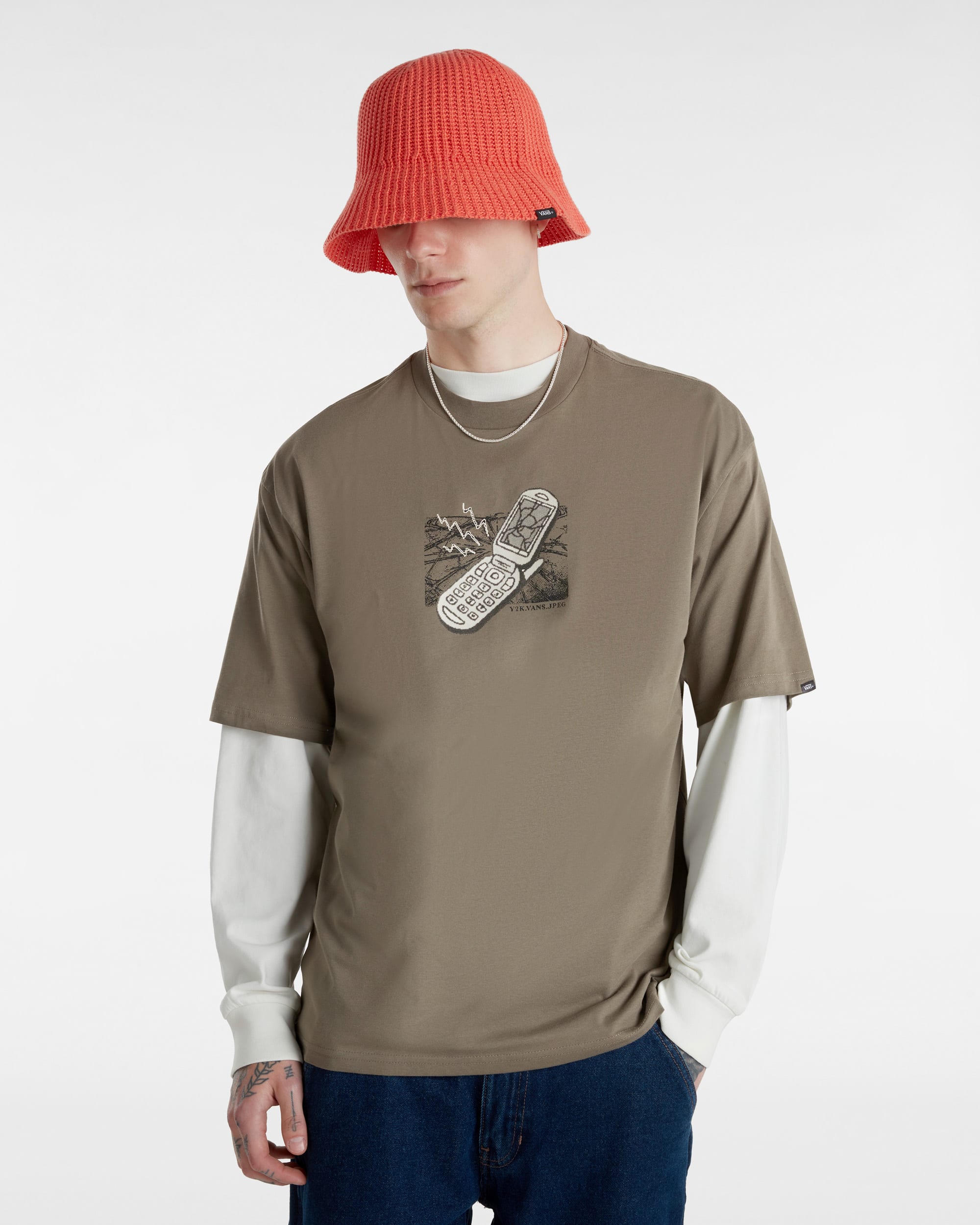 Take The Call TShirt VANS Brown ALT2