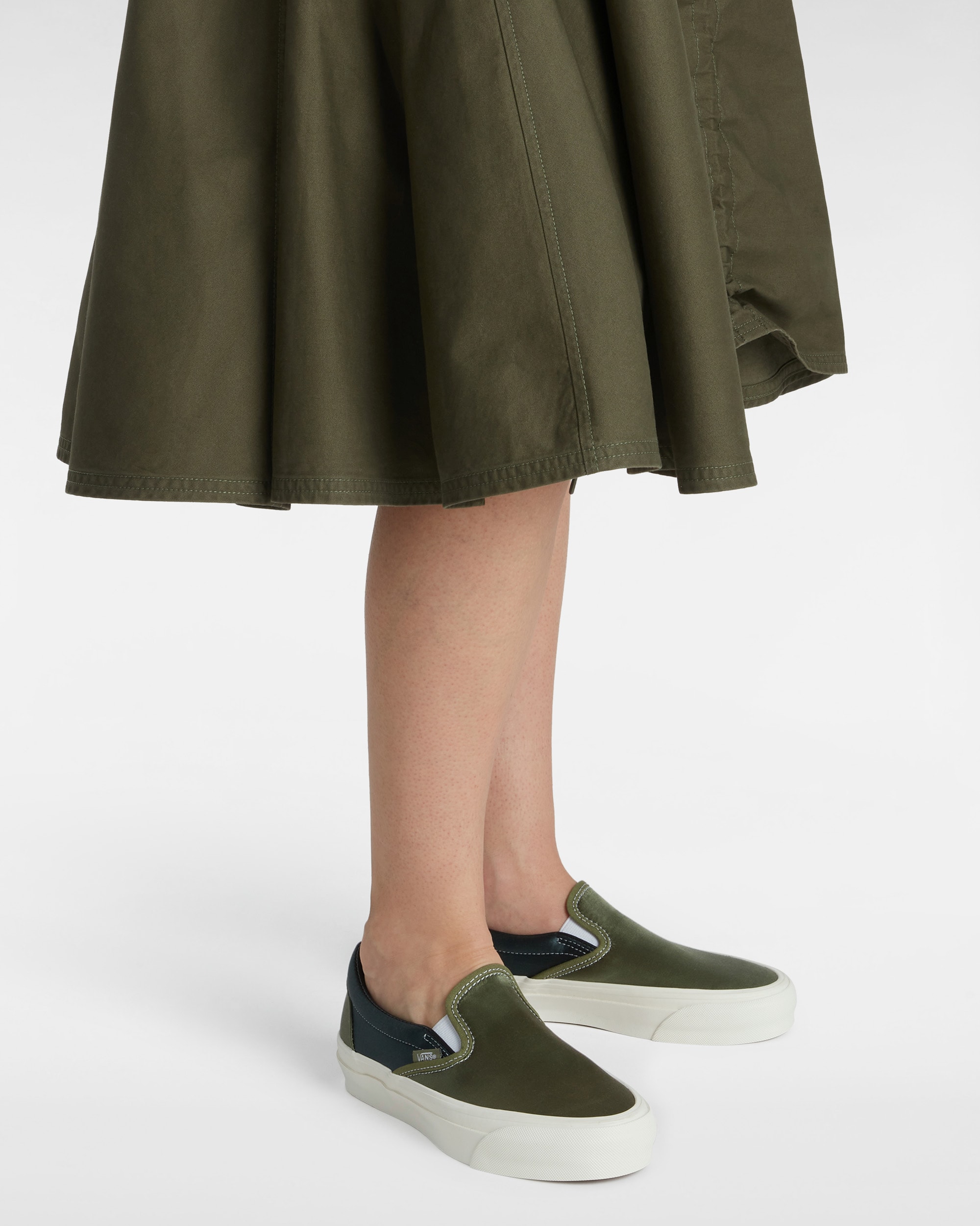 Chaussures Premium SlipOn 98 Satin VANS Vert ALT4