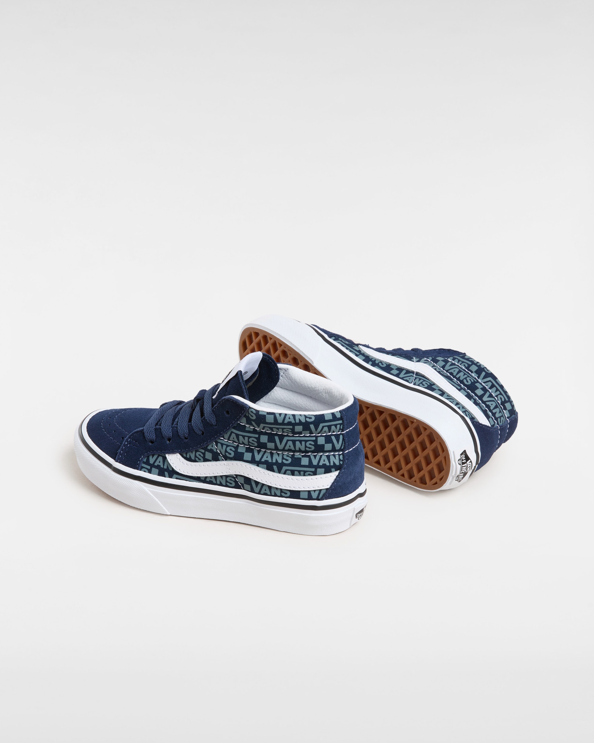 Kids Sk8Mid Shoes 48 Years VANS Blue ALT2