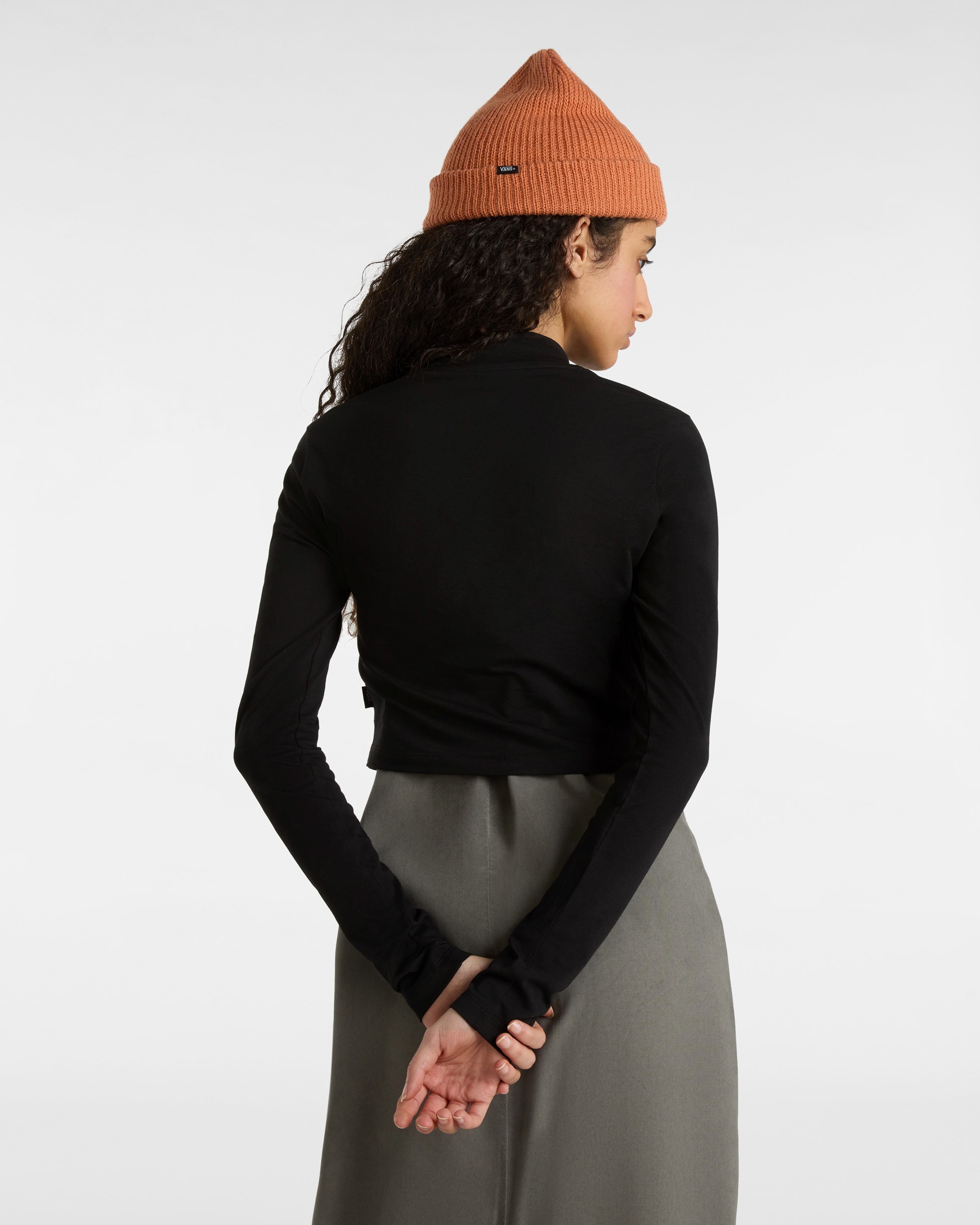 Mini tshirt  col montant et manches longues VANS Noir ALT4